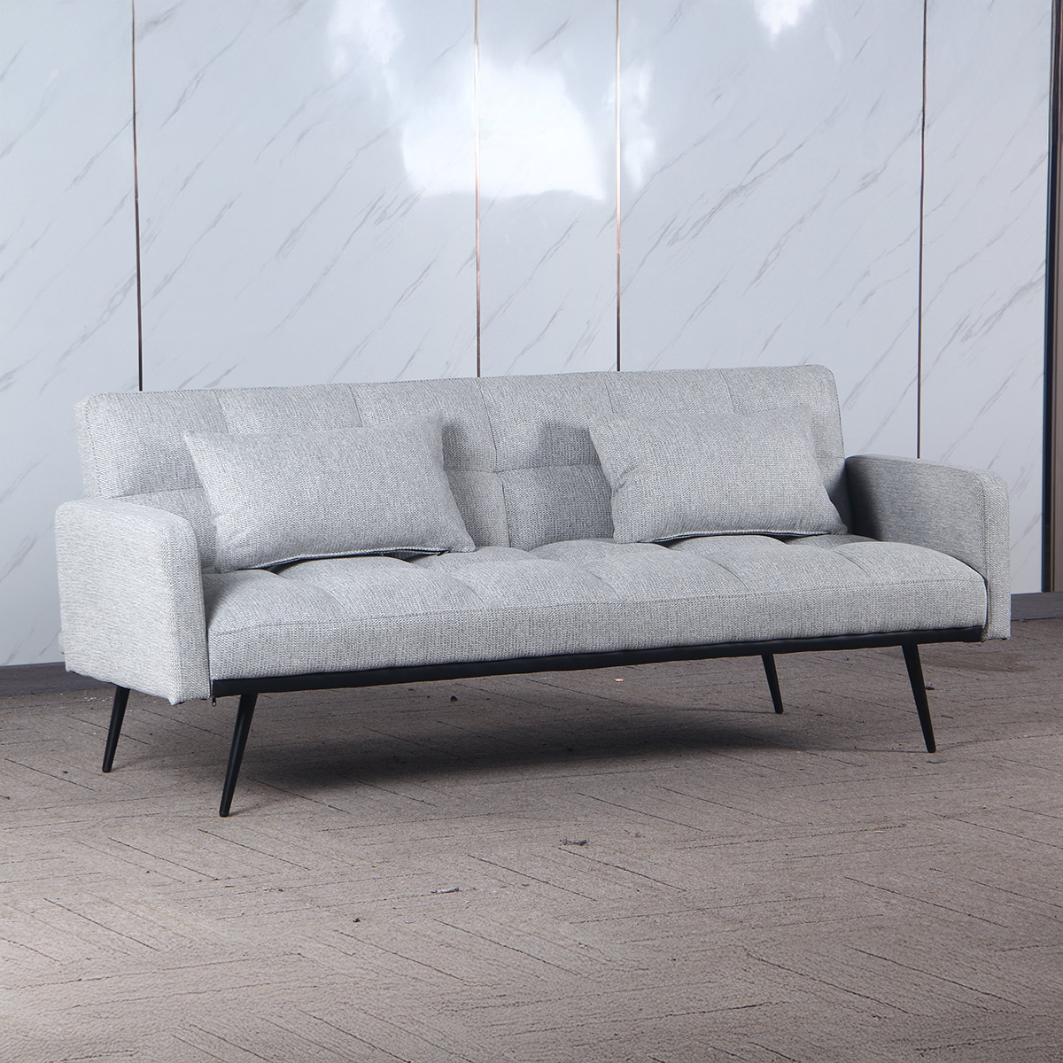 Convertible Fabric Sofa Bed