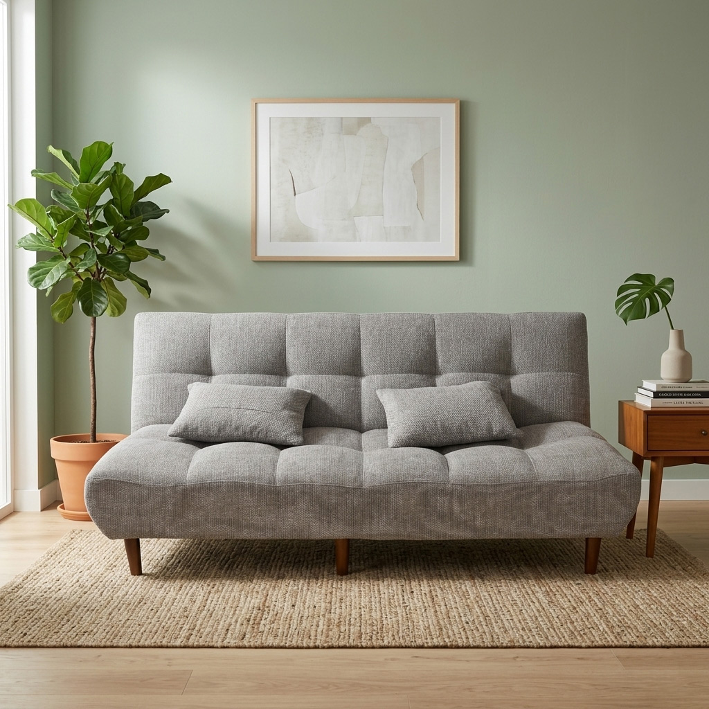 Sofa Bed Single Fabric Dark Grey | Furniture | Sofa & Seating | Sofa Beds