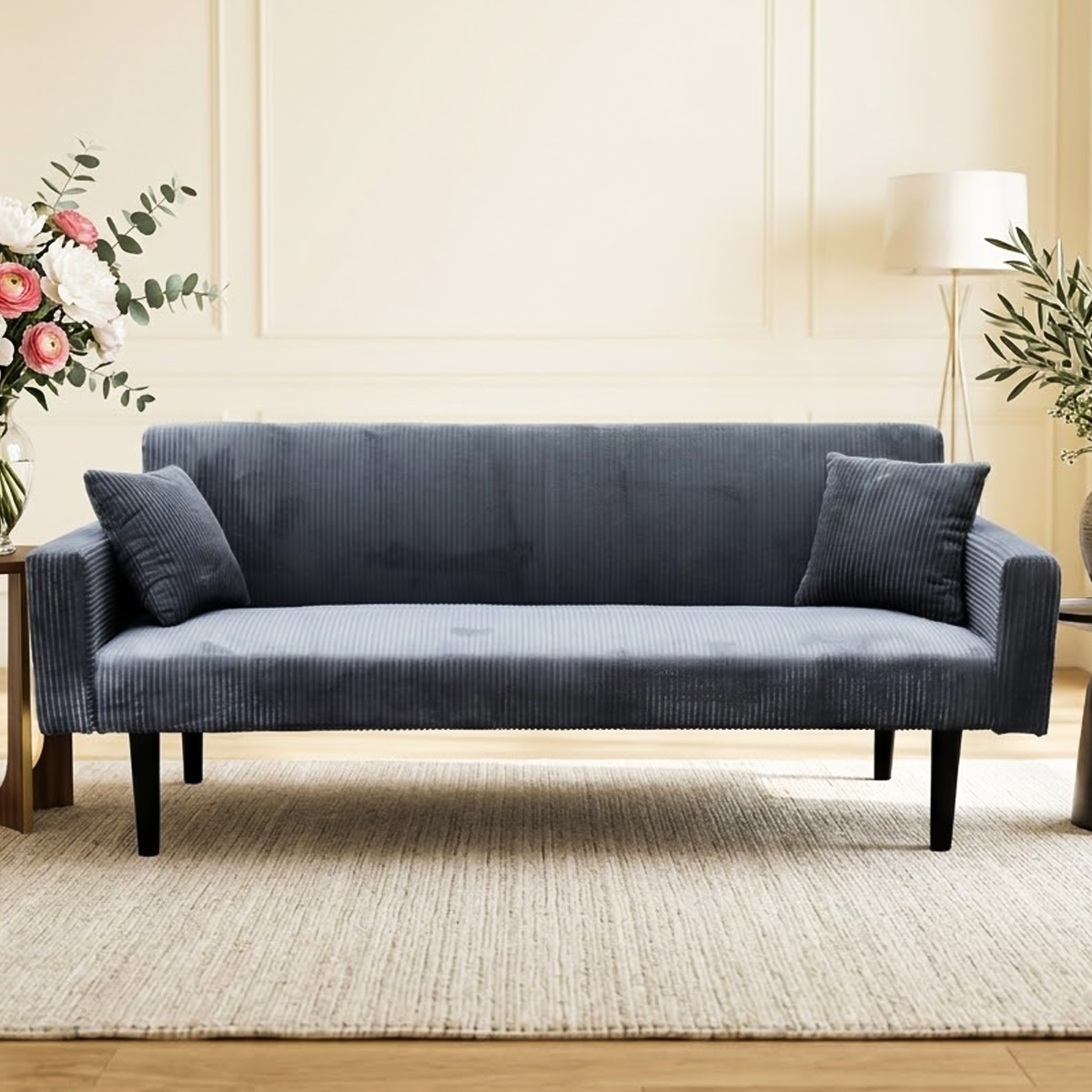 Convertible Fabric Sofa Bed