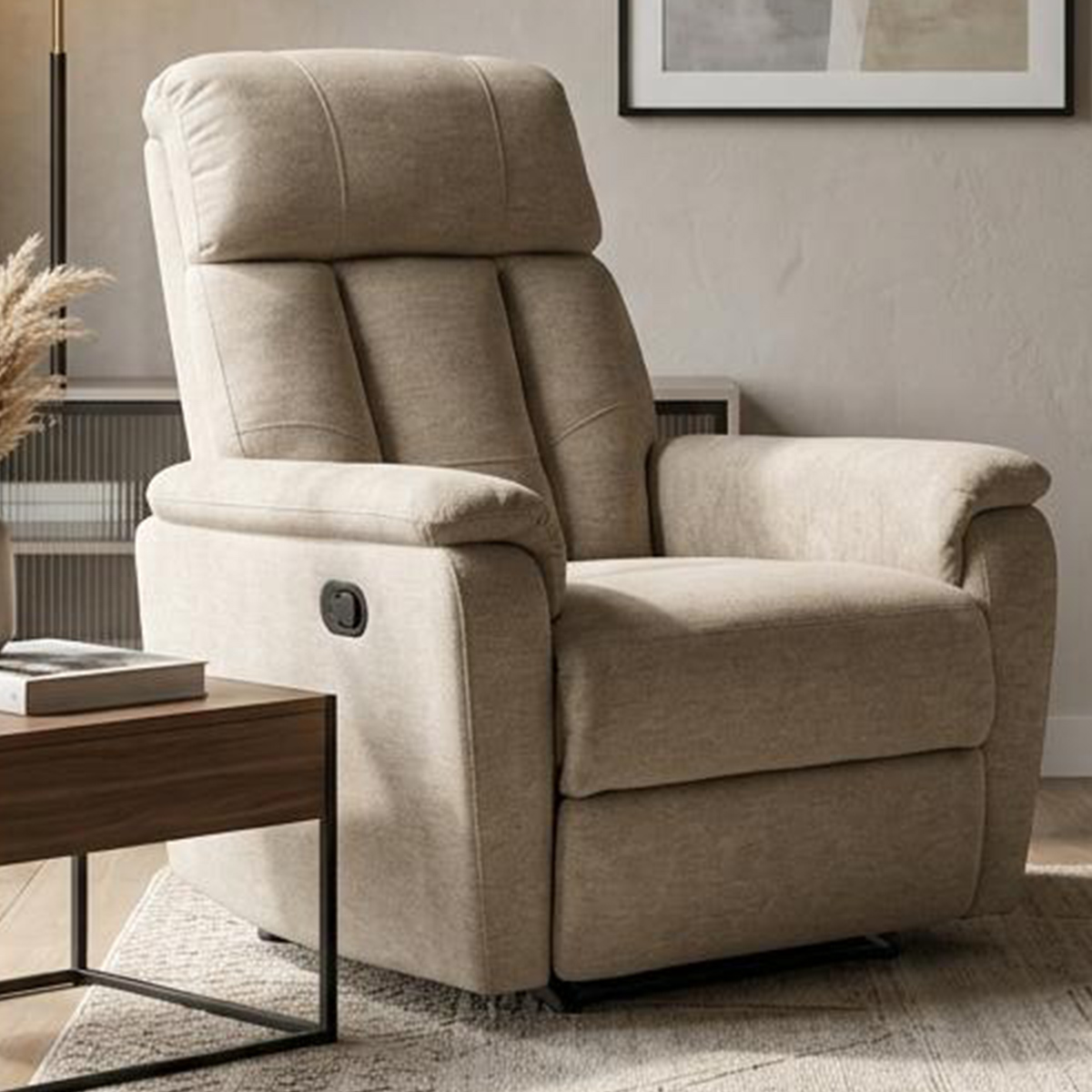 Single Recliner Sofa Fabric