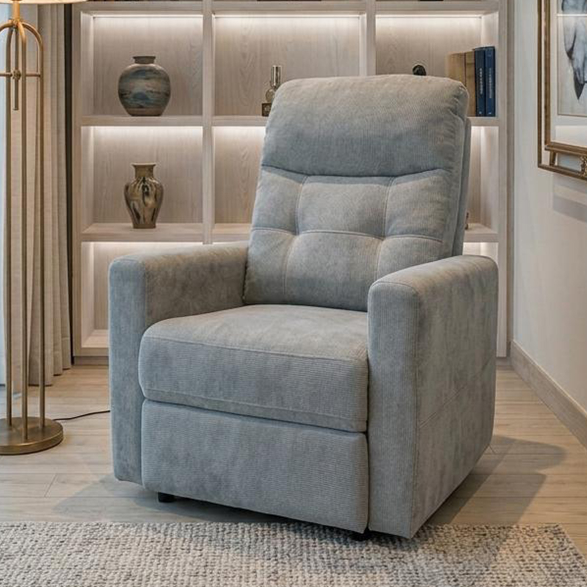 Single Recliner Sofa Fabric