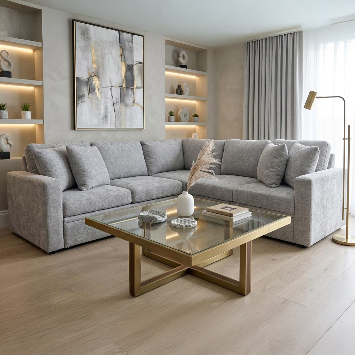 Fabric Corner Sofa