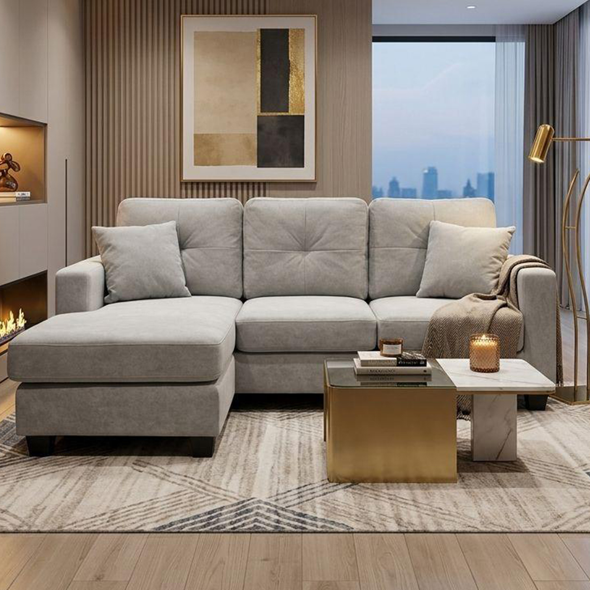 Fabric Corner Sofa