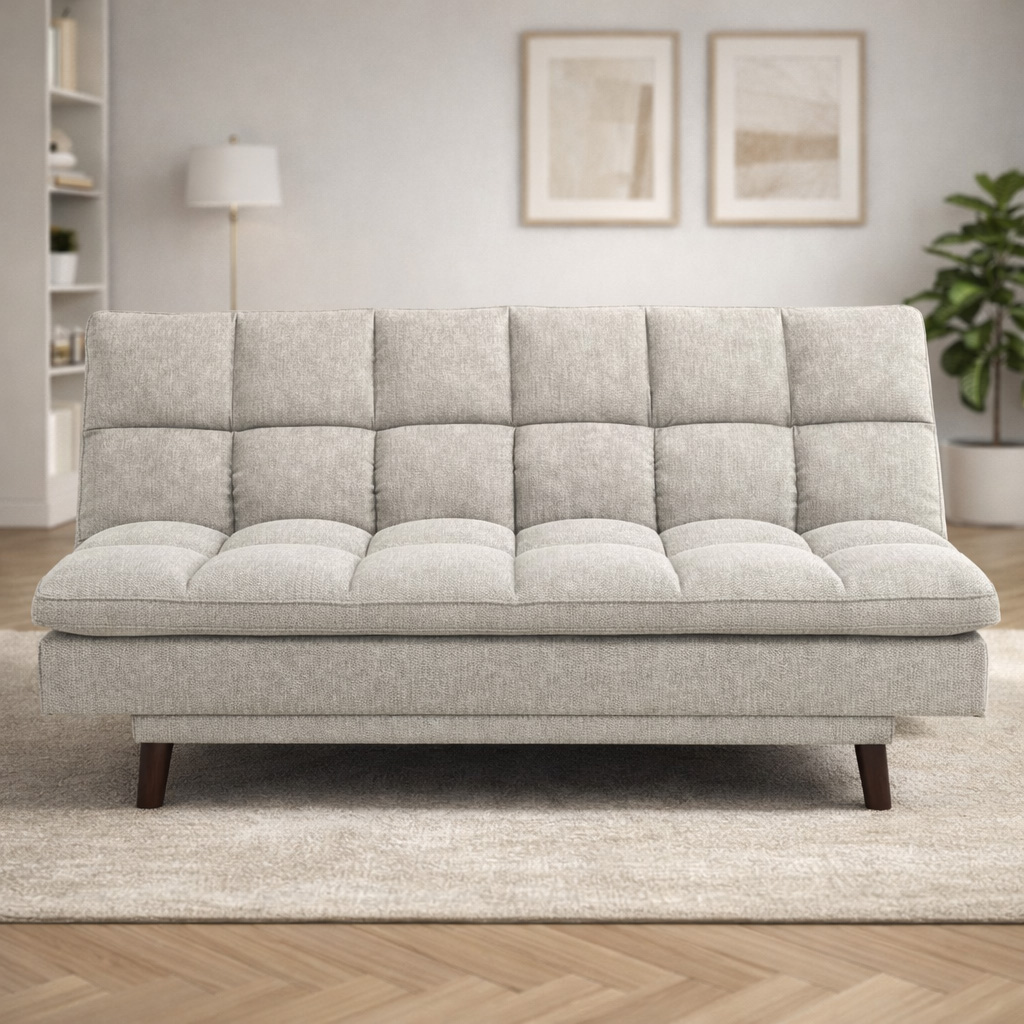 United Sofa Bed Single Fabric Brown | Furniture | Sofa & Seating | Sofa Beds