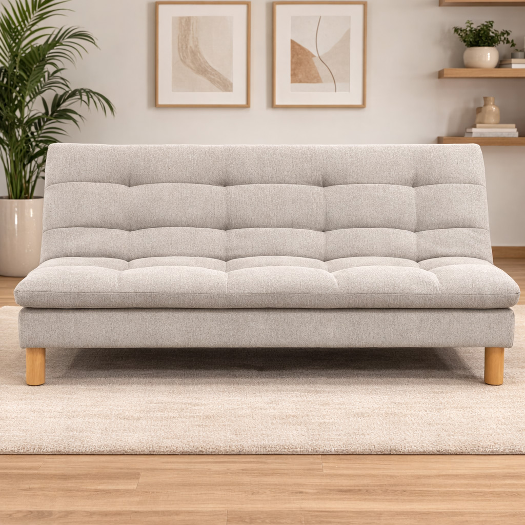 United Sofa Bed Single Fabric Brown | Furniture | Sofa & Seating | Sofa Beds