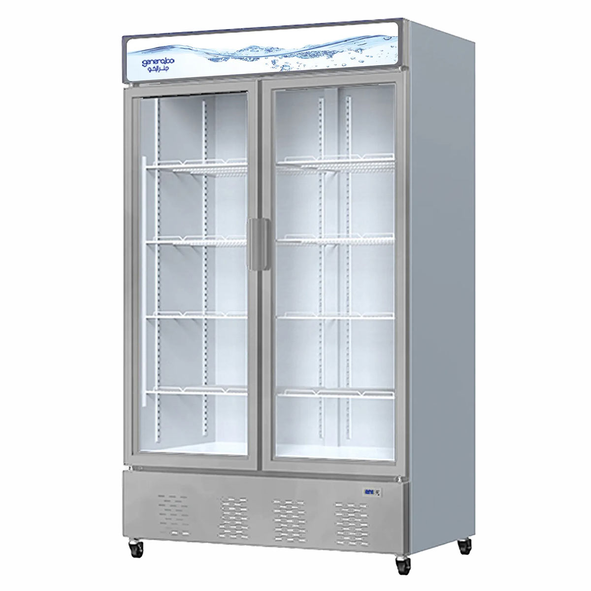 Generalco Two Doors Glass Chiller & Freezer 488L - GSCD-980FDX
