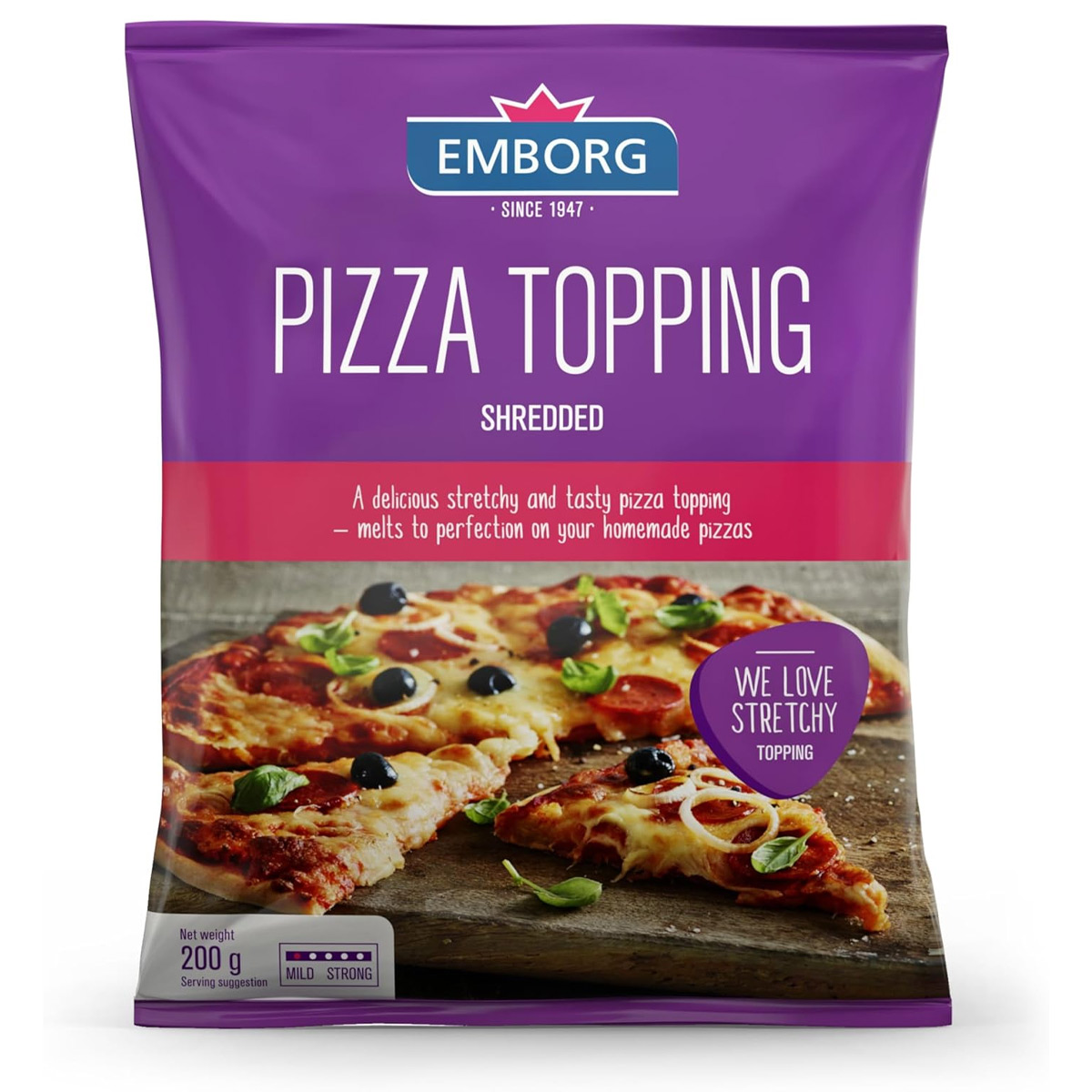 Pizza Topping Shredded Cheesse 200g