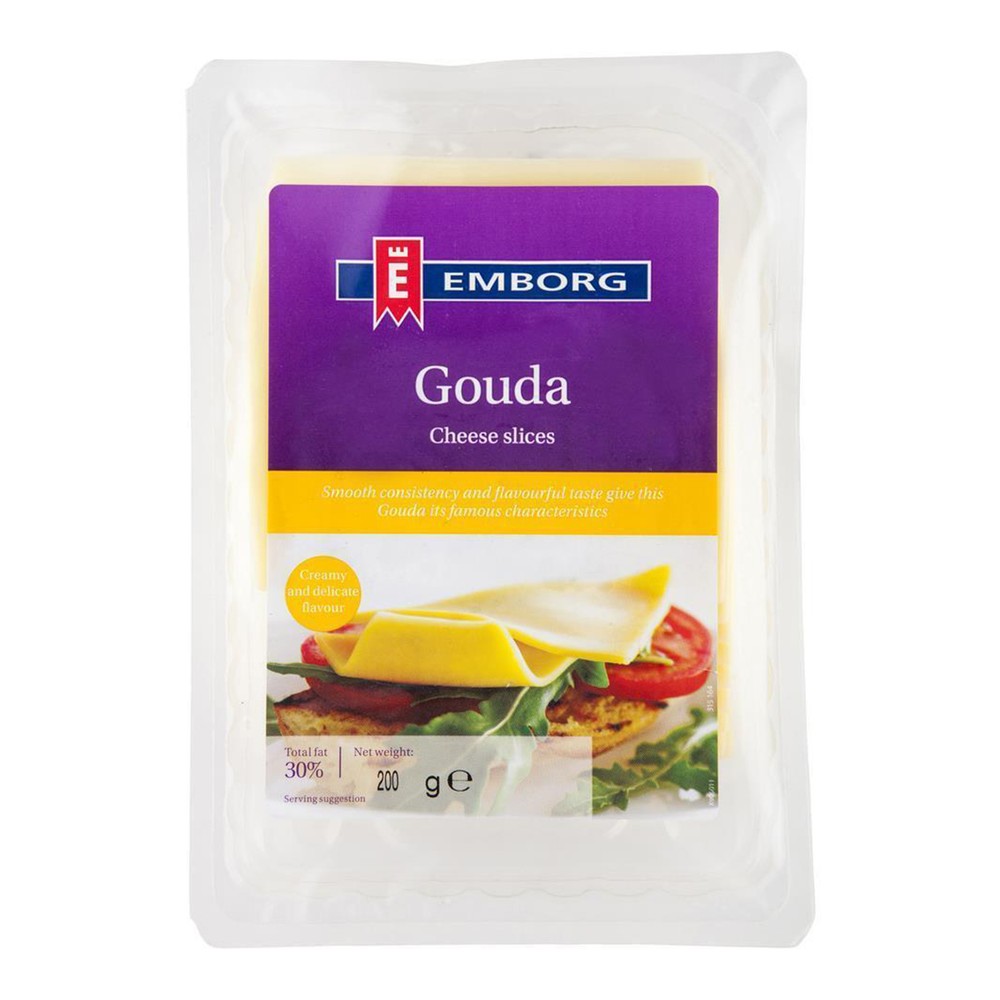 Emborg Gouda Slice Cheese150g