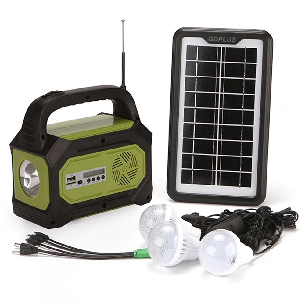 GDPLUS Solar Powered Compact Light with FM & MP3 Function