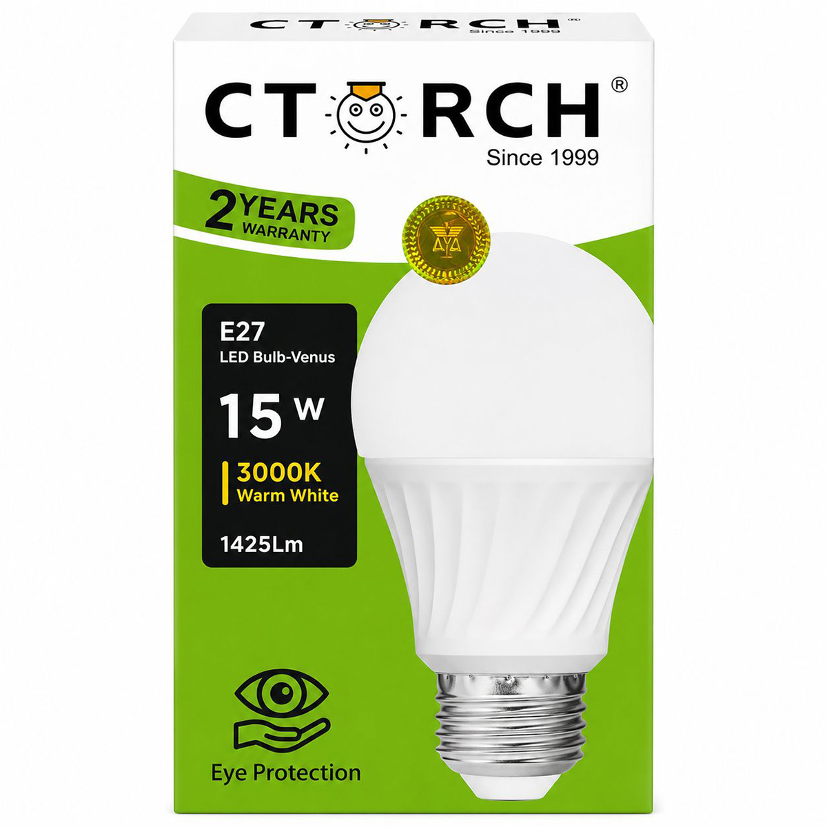 Ctorch Led Bulb 3000K 15 Watts Warm White
