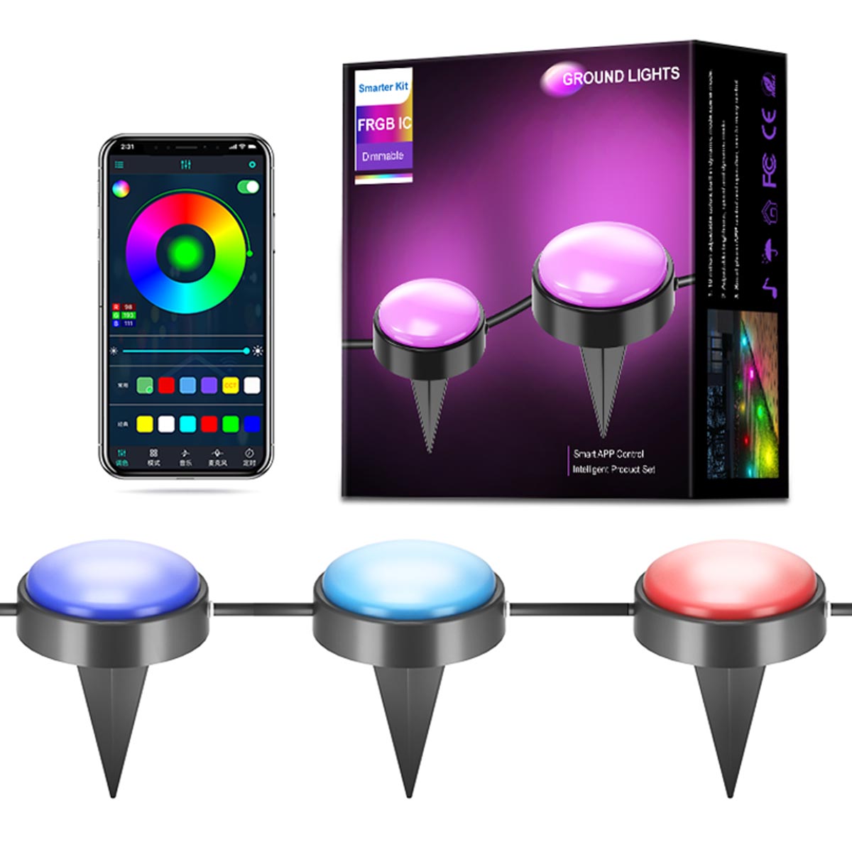 Decorative Outdoor Garden Light With Mobile Control Function