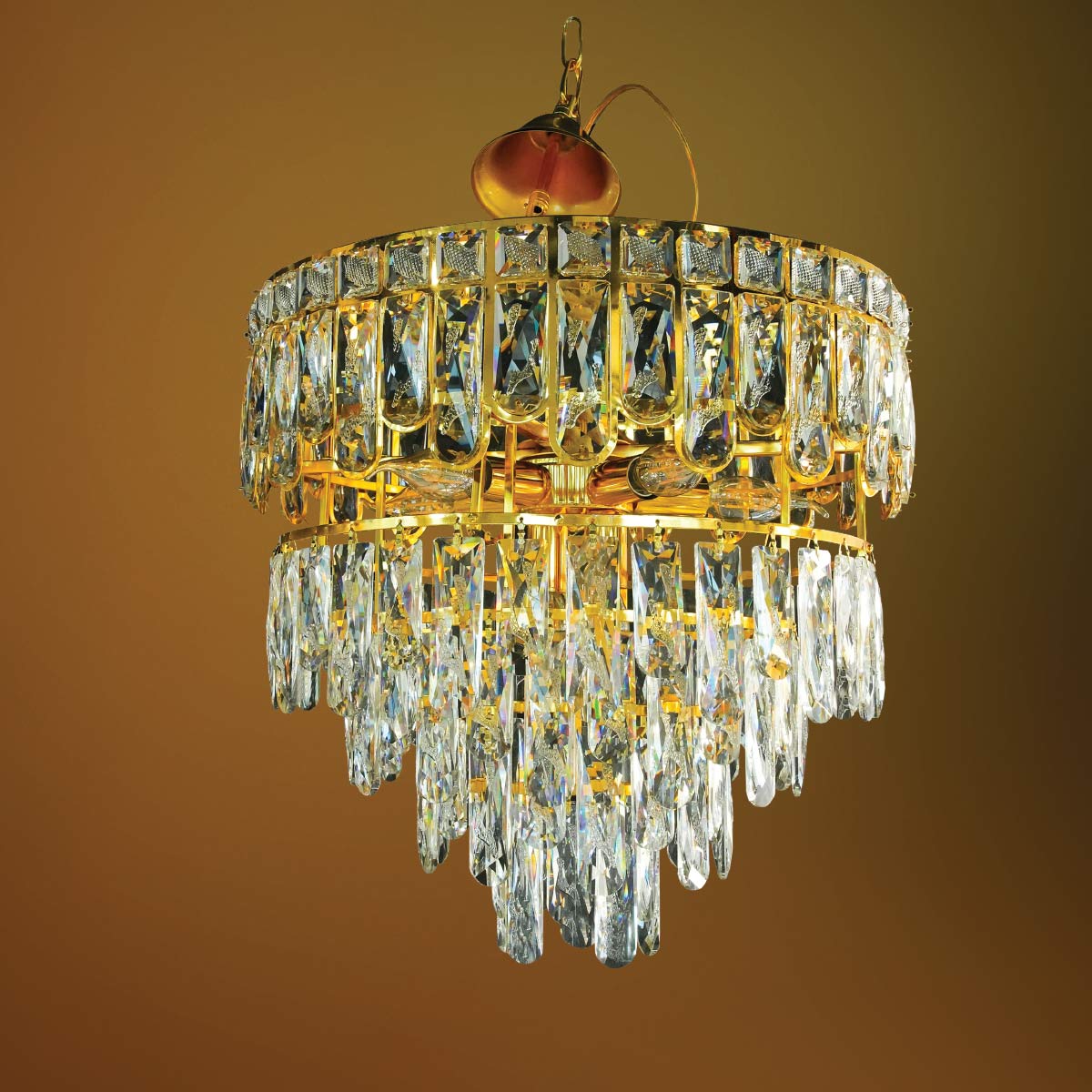 Golden Crystal Hanging Light Chandelier 40cm GUZ-0929-8880-GD-400