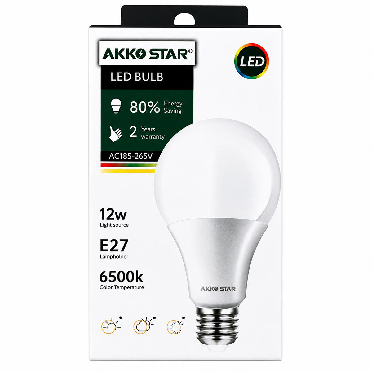 Akko Star Led Bulb 6500K 12 Watts
