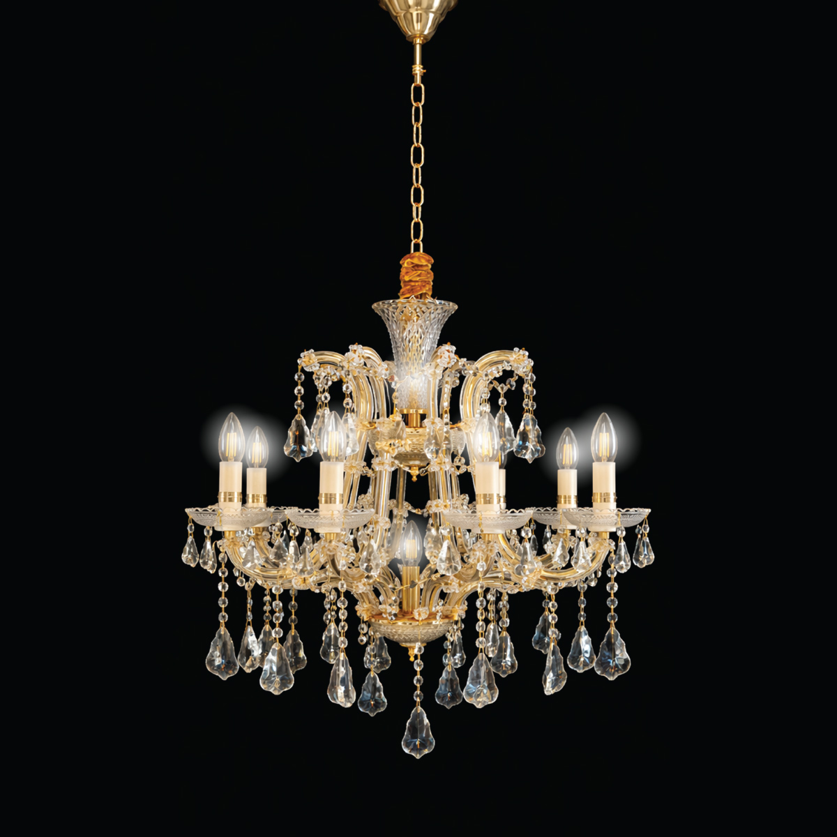 Maritrez Chandelier Golden