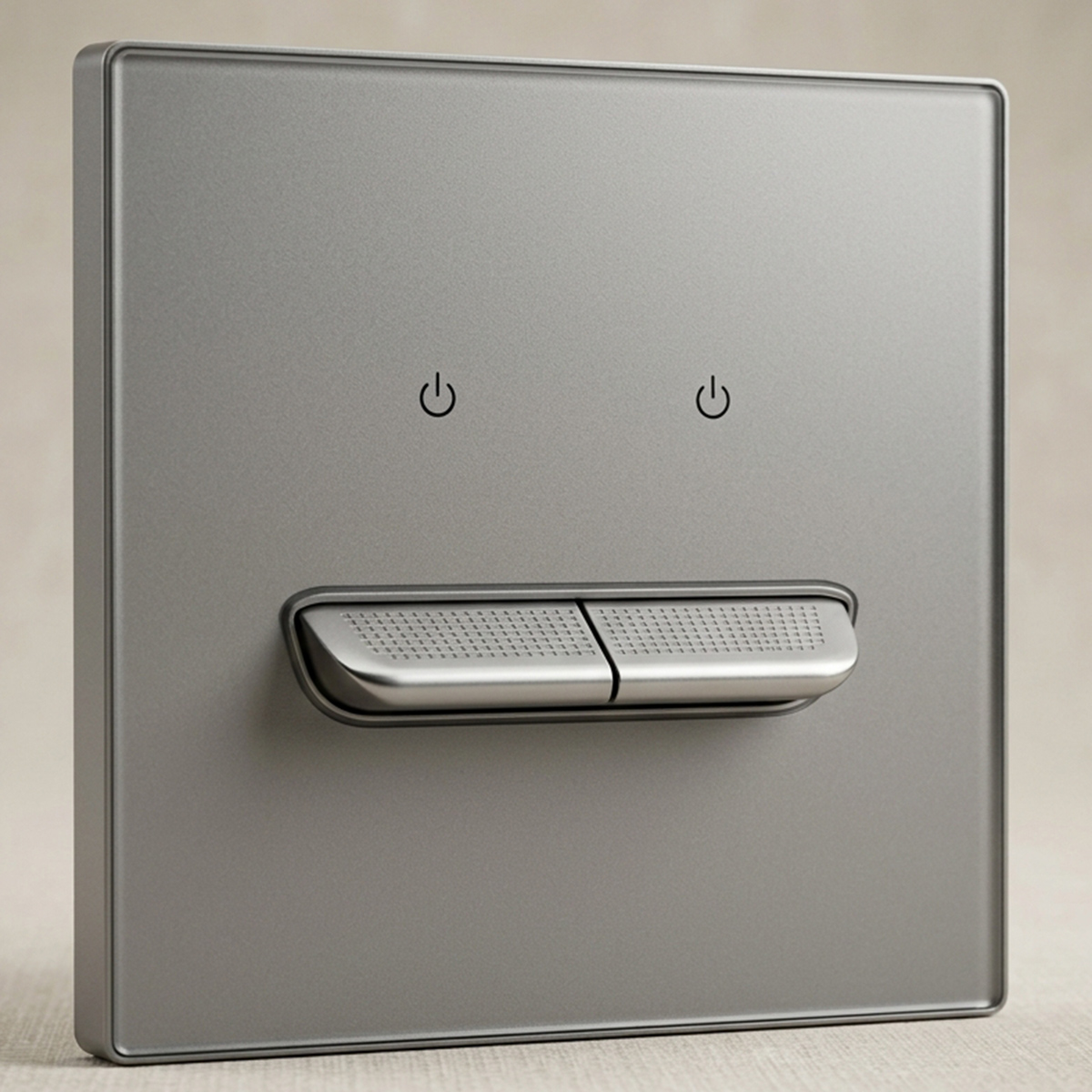 2-Gang Switch Gray