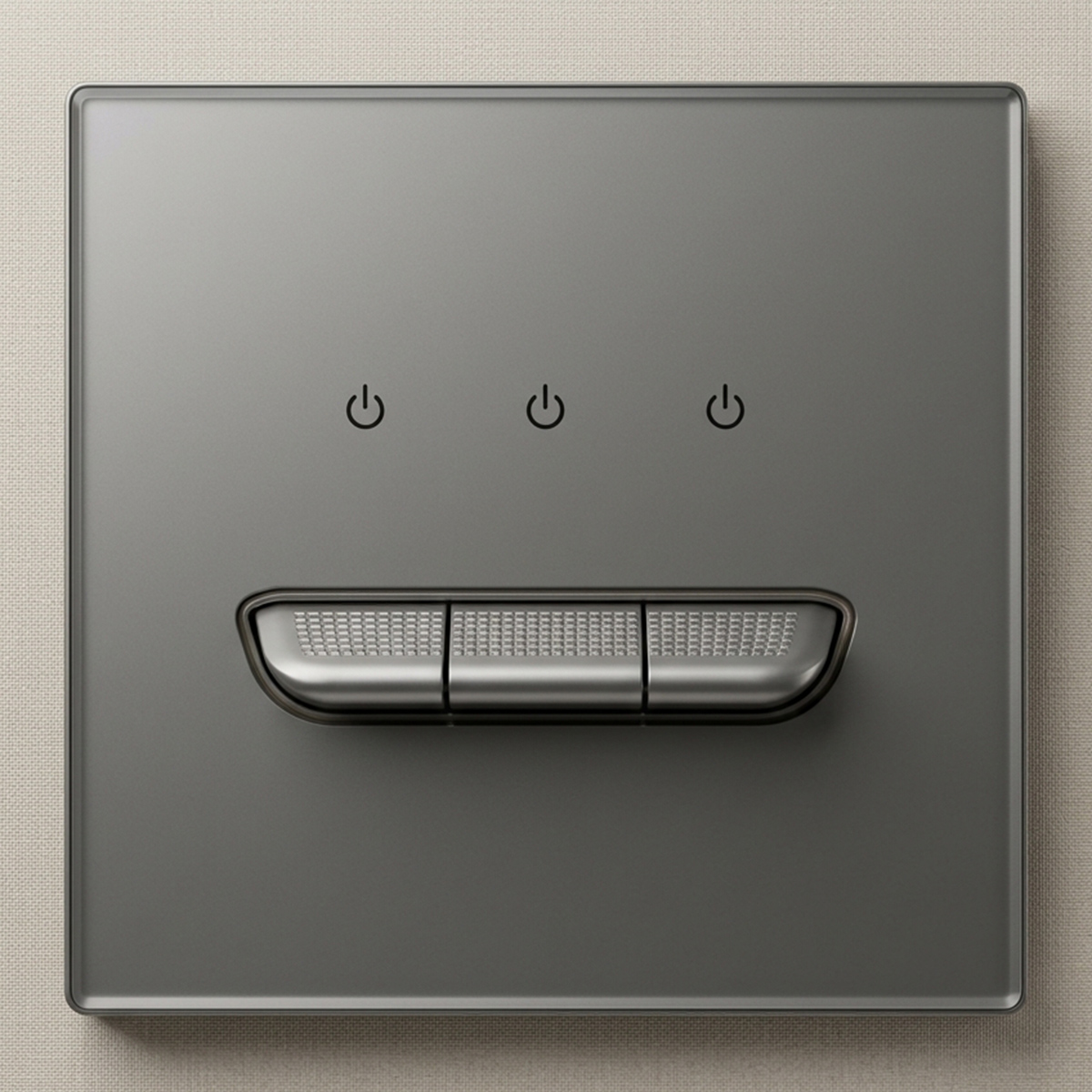 3-Gang Switch Gray