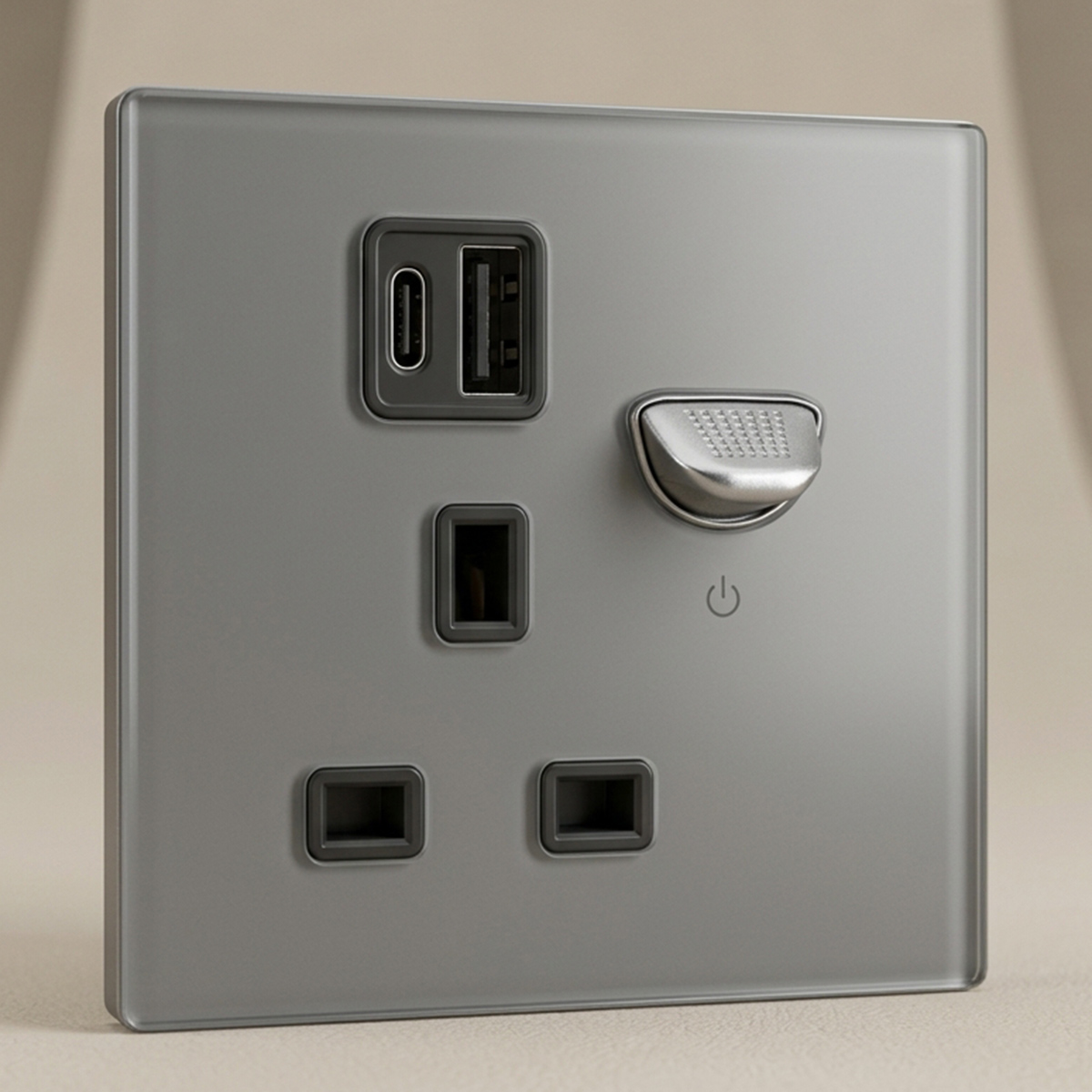 Switch 13A Single Socket With USB Socket