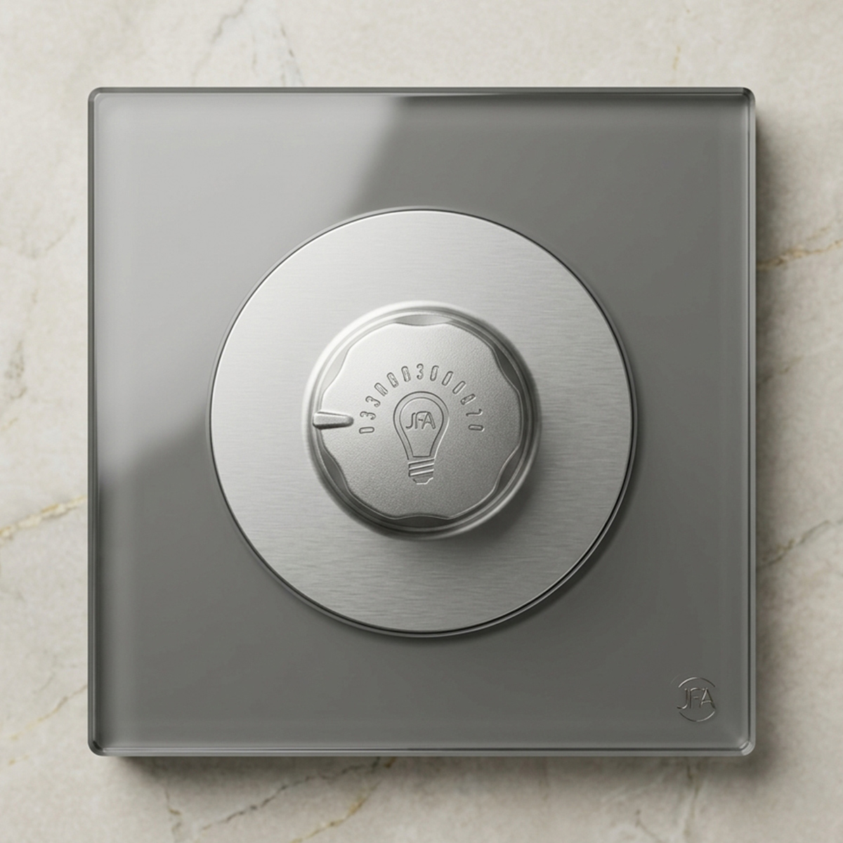 Rotary Dimmer Switch Metallic Finish