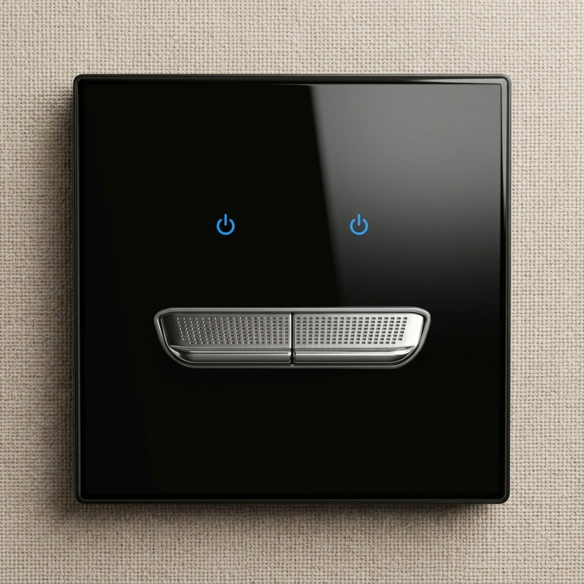 Touch-Sensitive Switch Black Finish 2G1W