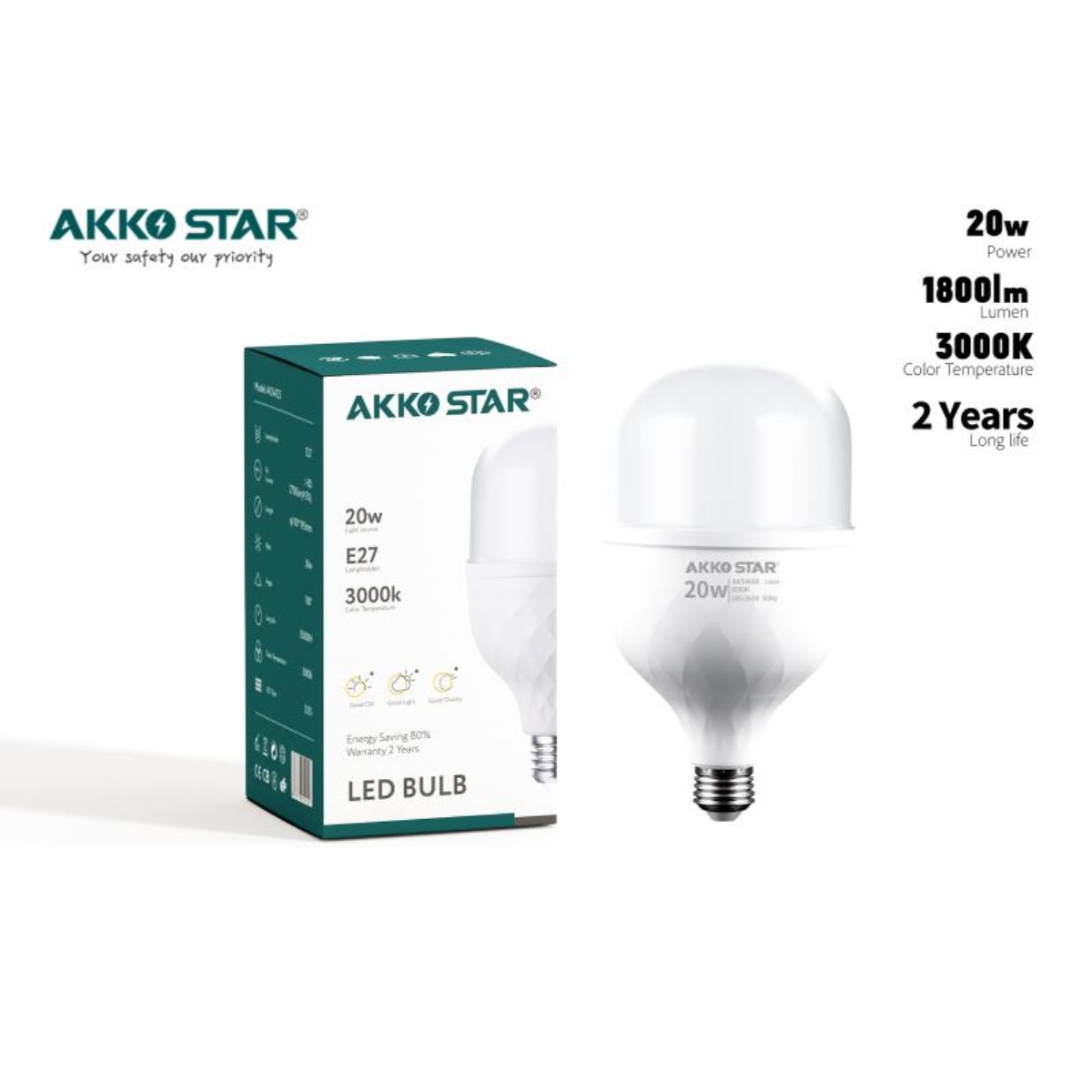 Akko Star Led Bulb 20watts