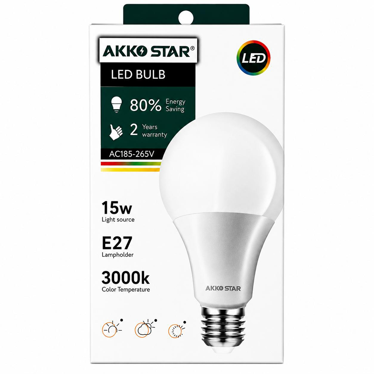 Akko Star Led Bulb 1350 Lumen 15watts