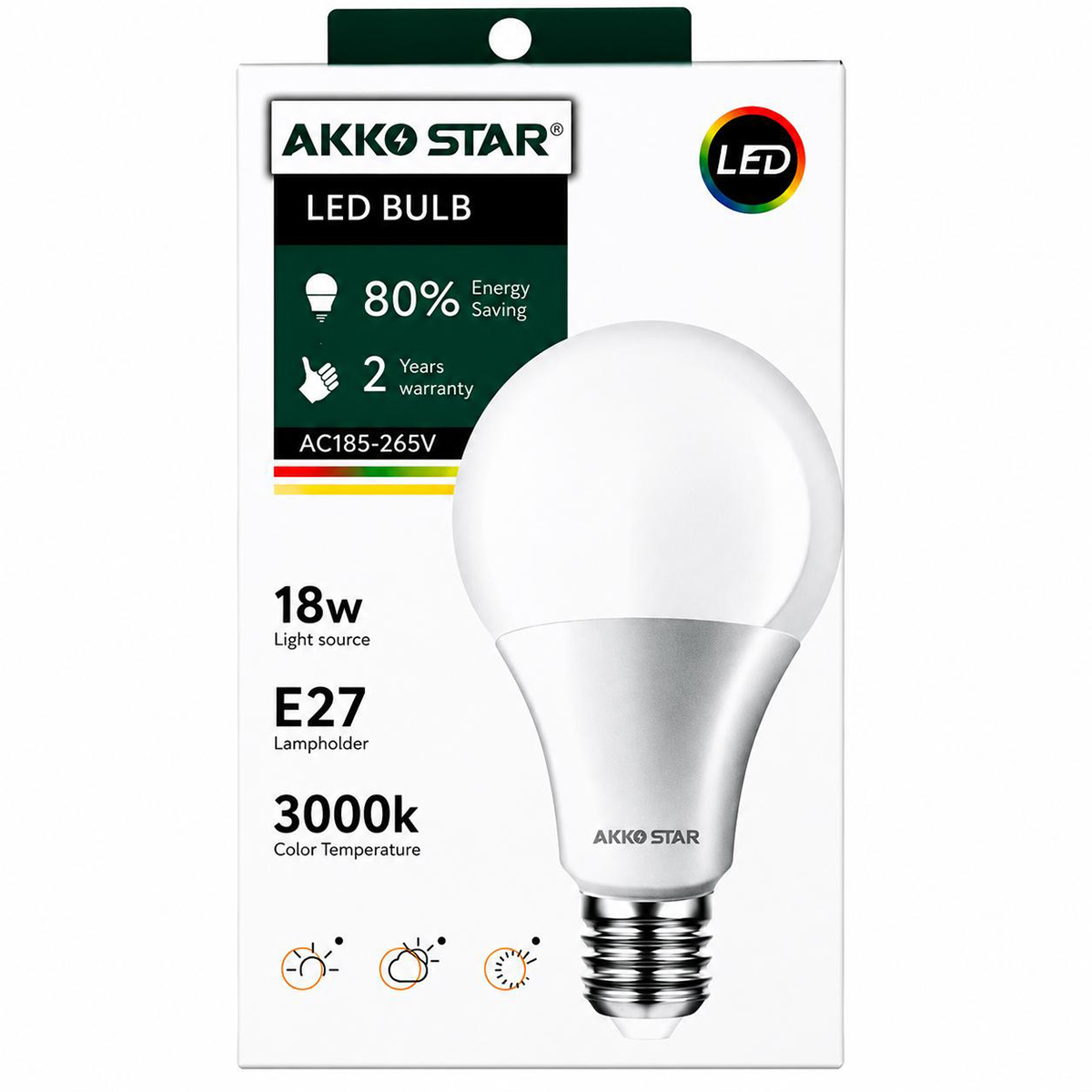 Akko Star Led Bulb 18watts