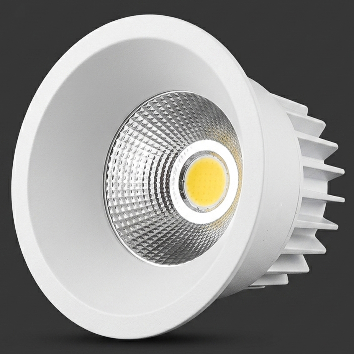 COB Recessed Downlight 6500K 12 Watt