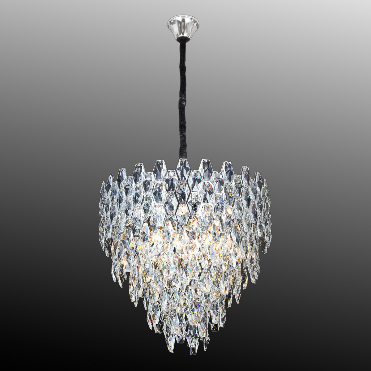 Crystal Hanging Light Silver XD23025/400-CH