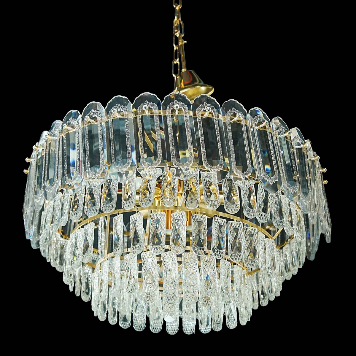 Crystal Hanging Light Golden