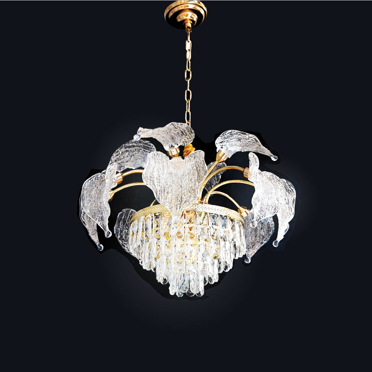 Crystal Hanging Light Golden 896-650-GD