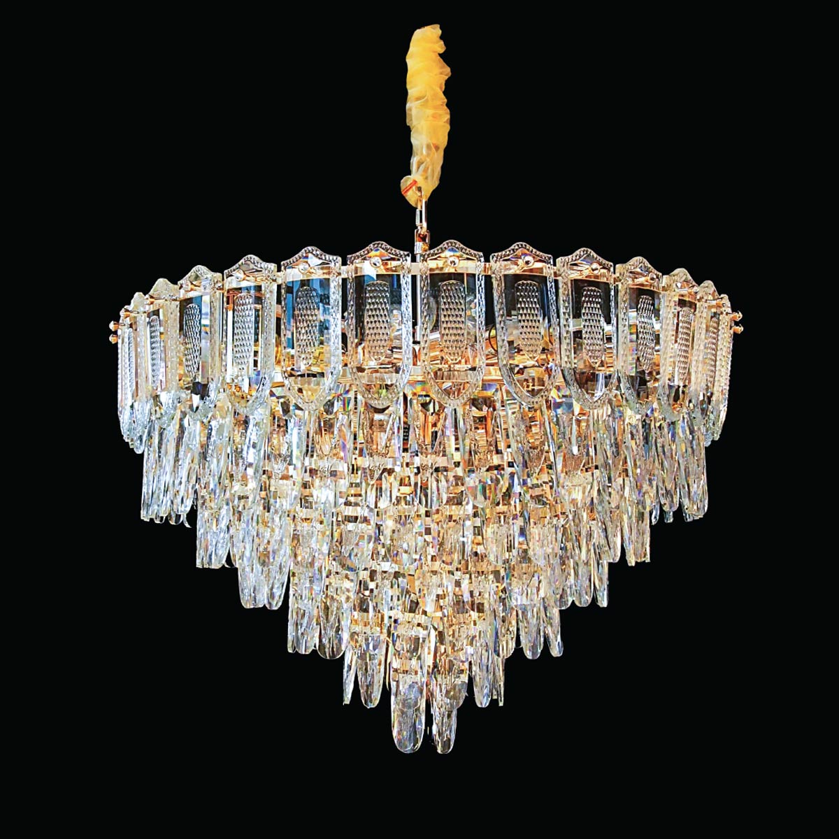 Crystal Hanging Light Gold-1x2