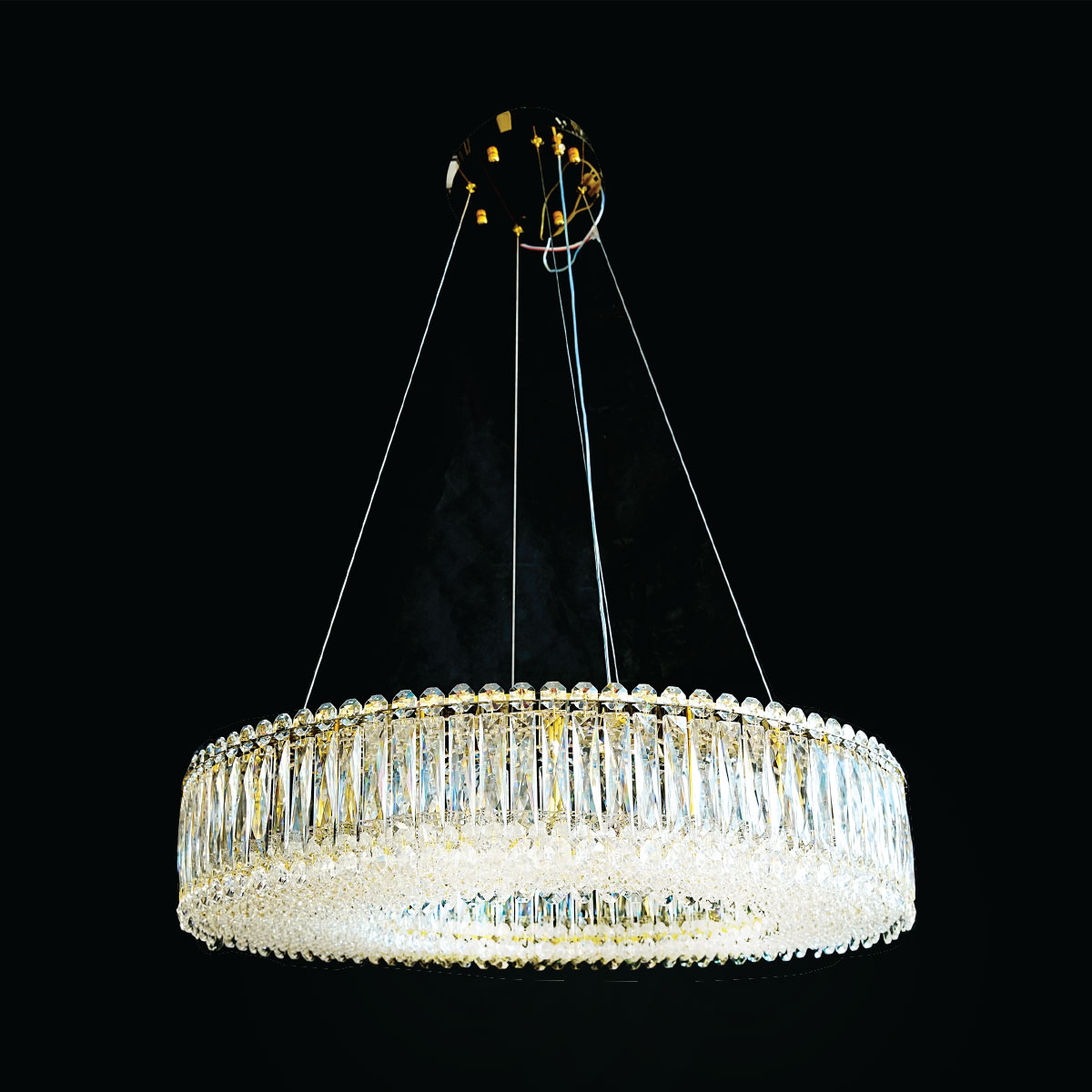 Crystal Hanging Light Golden