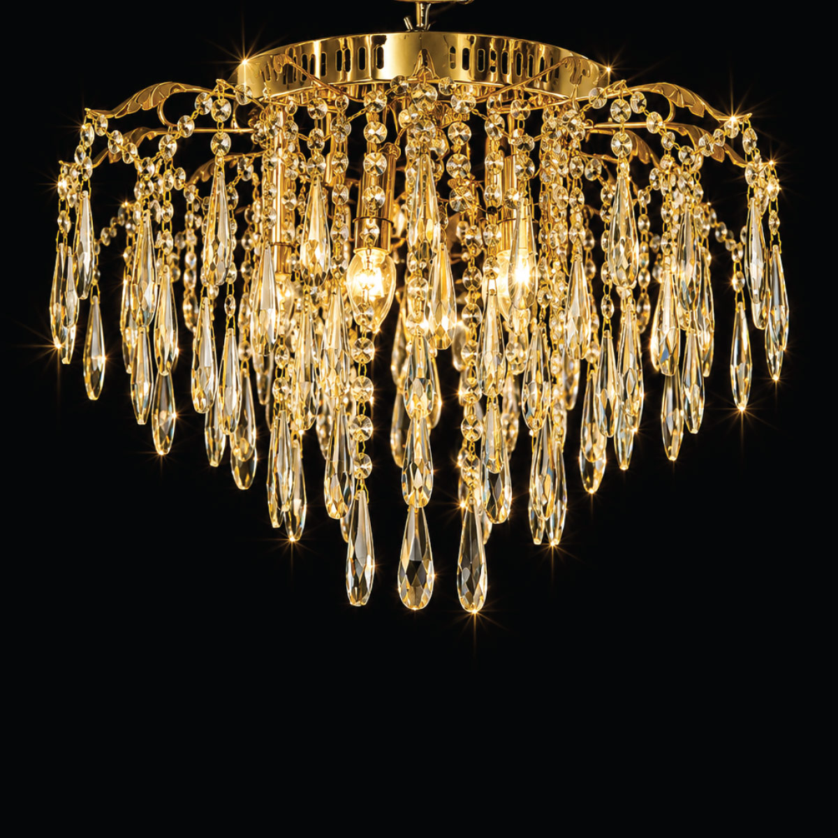 Crystal Chandelier Light Fixture 