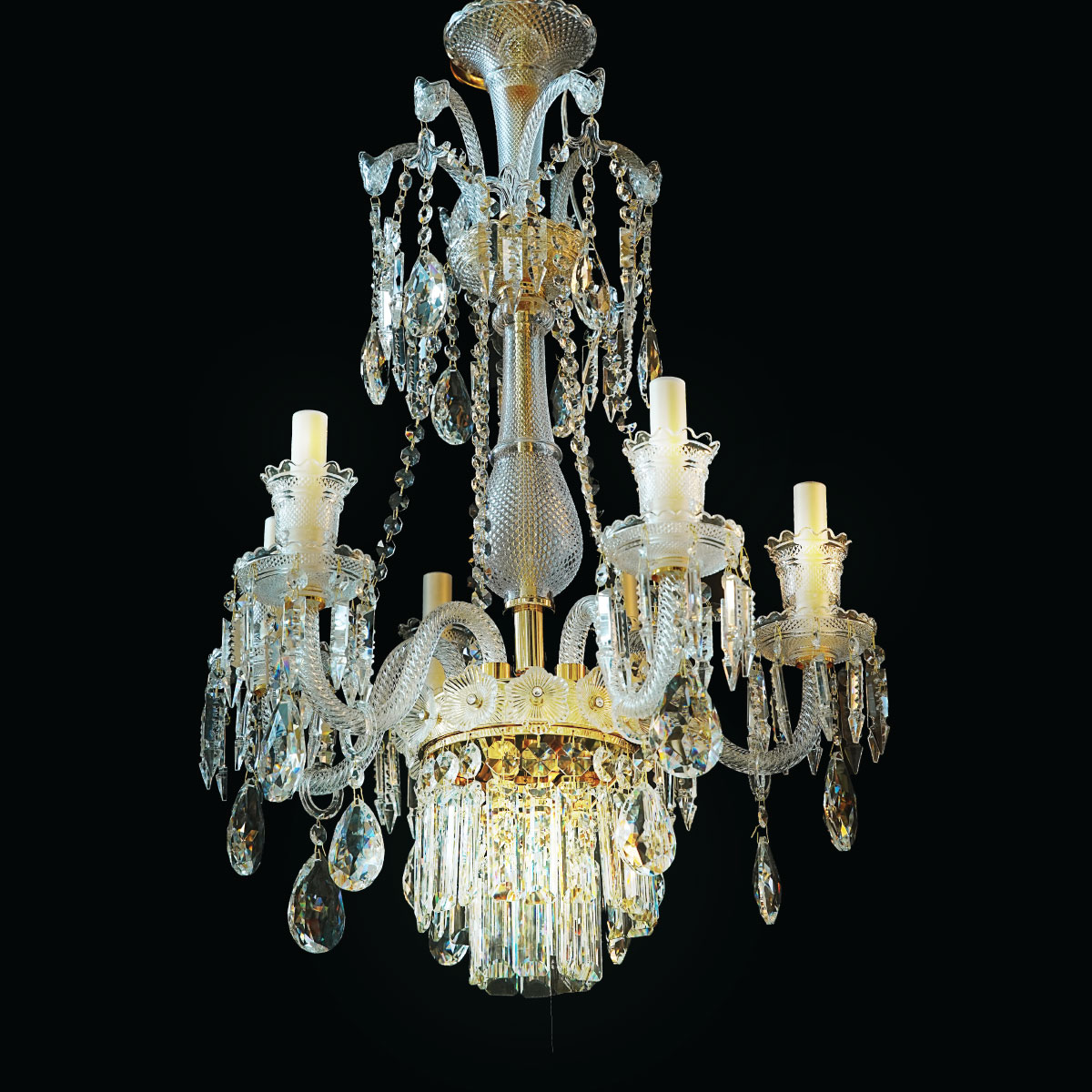 Martinez Golden Chandelier Light 560x800mm