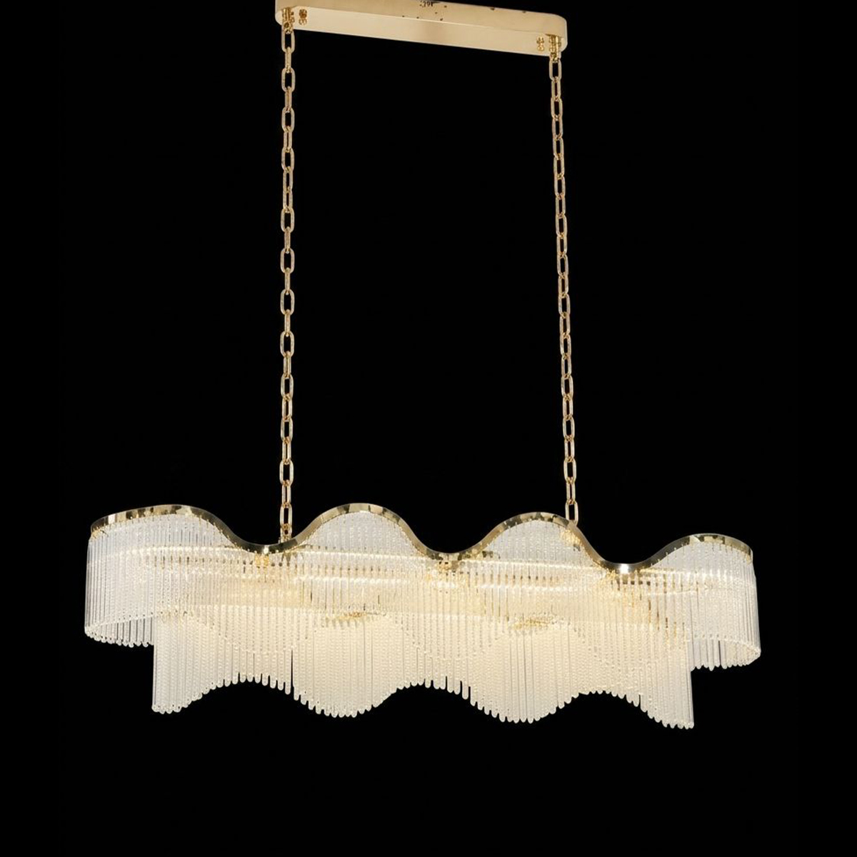 Crystal Hanging LED Light 1100x300mm