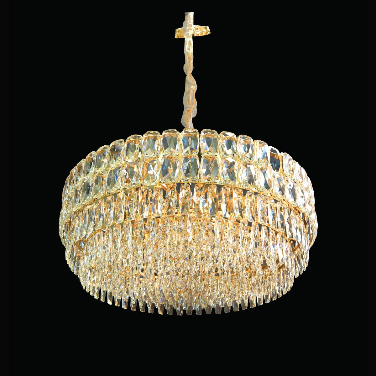 Crystal Hanging Light Golden (21 Bulb)