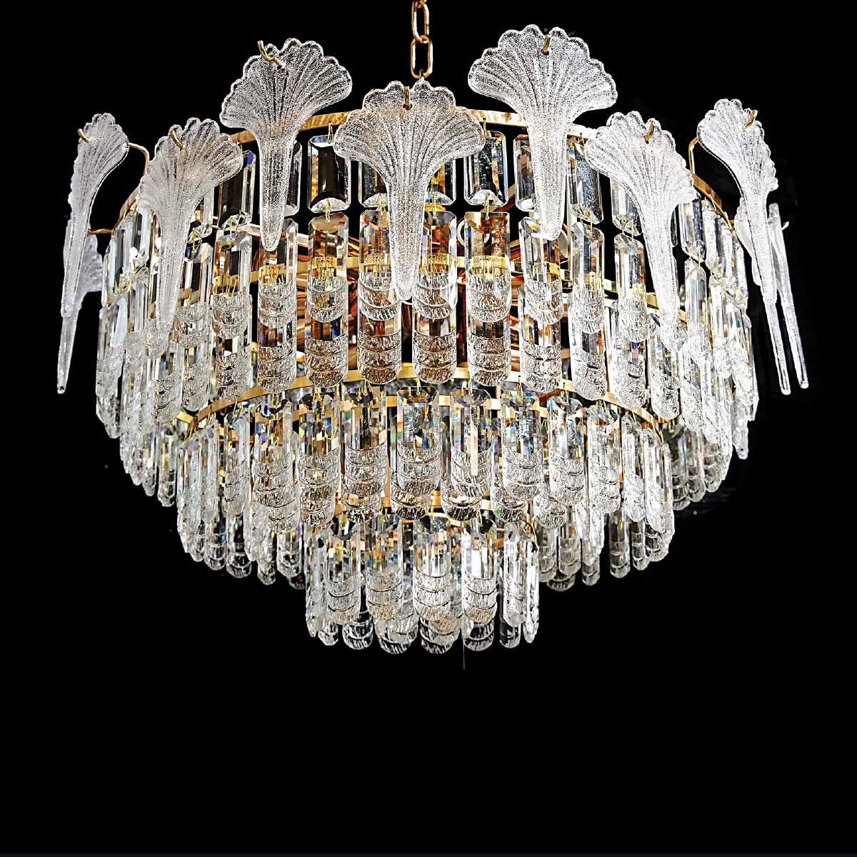 Crystal Hanging Light Golden