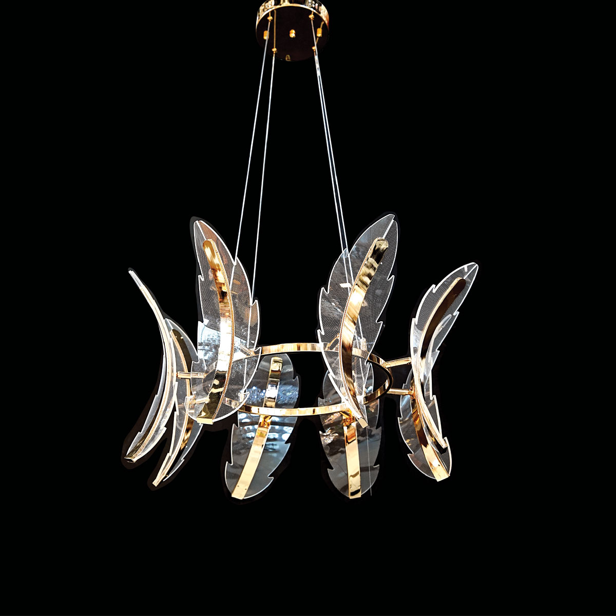 Modern Hanging Light 3 Leaf