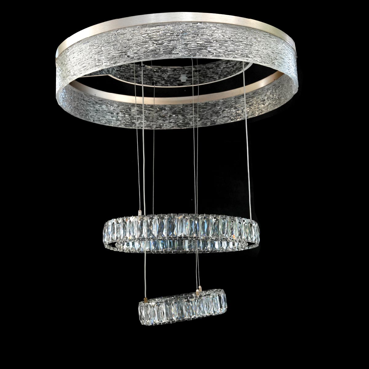Crystal Ceiling Light Silver