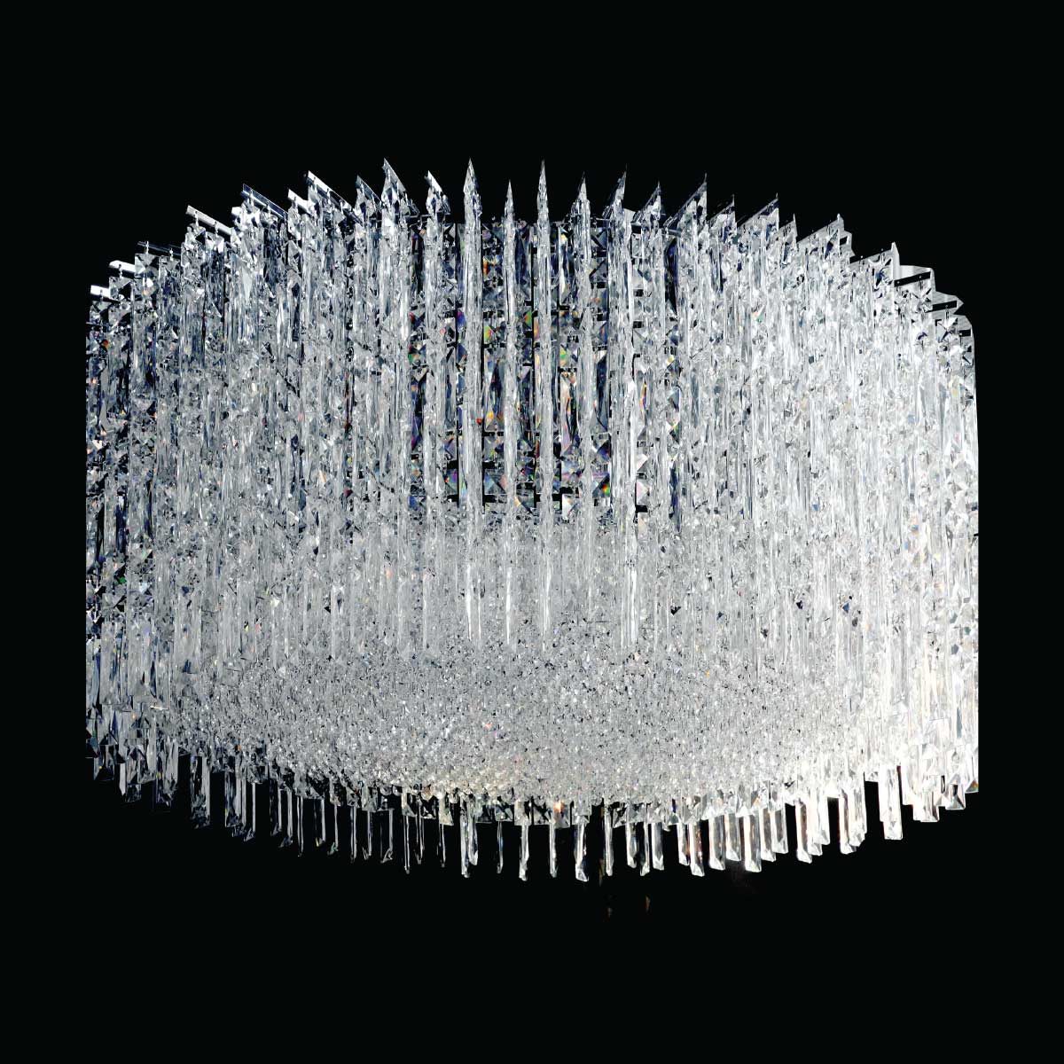 Crystal Ceiling Light Silver