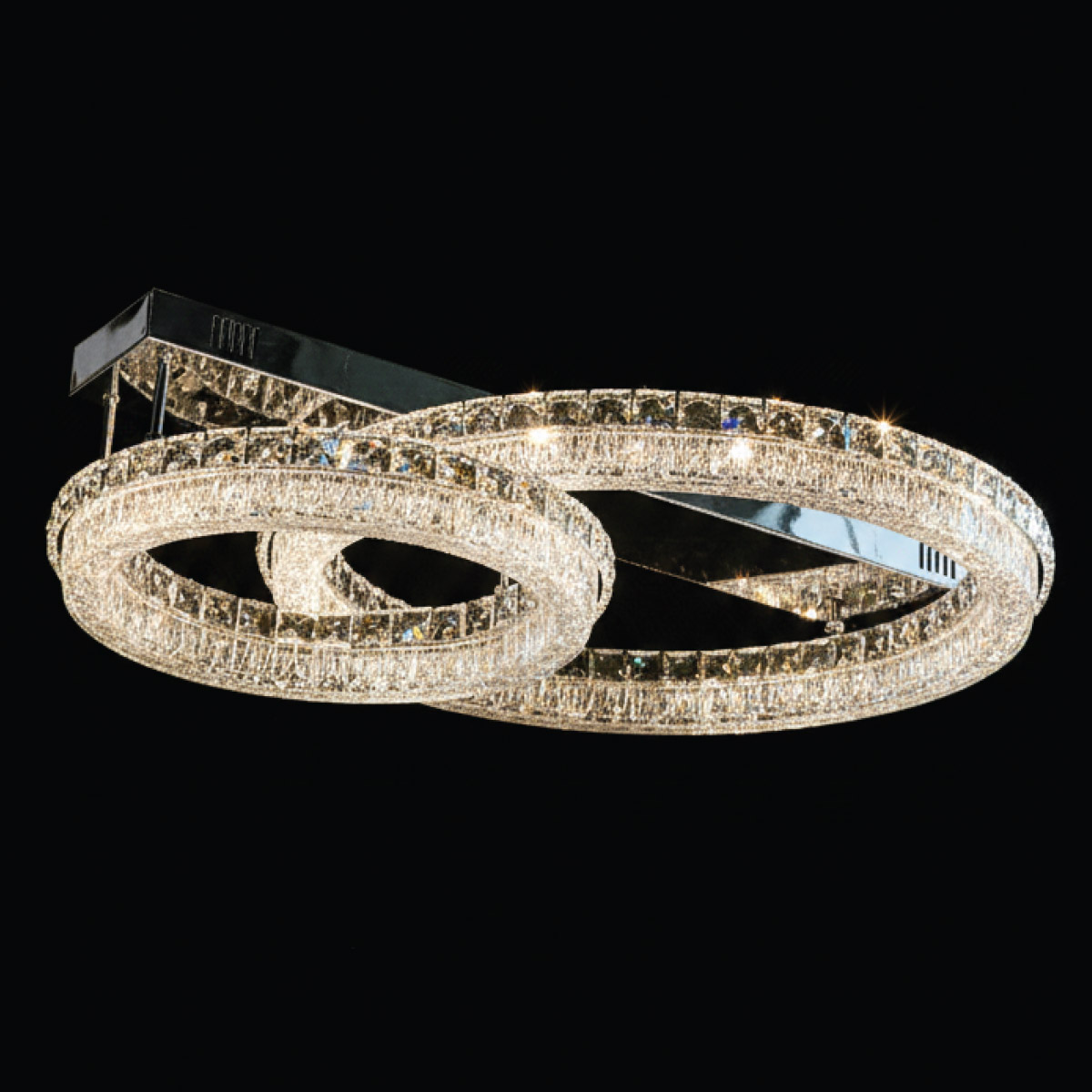 Crystal Ceiling Light Silver