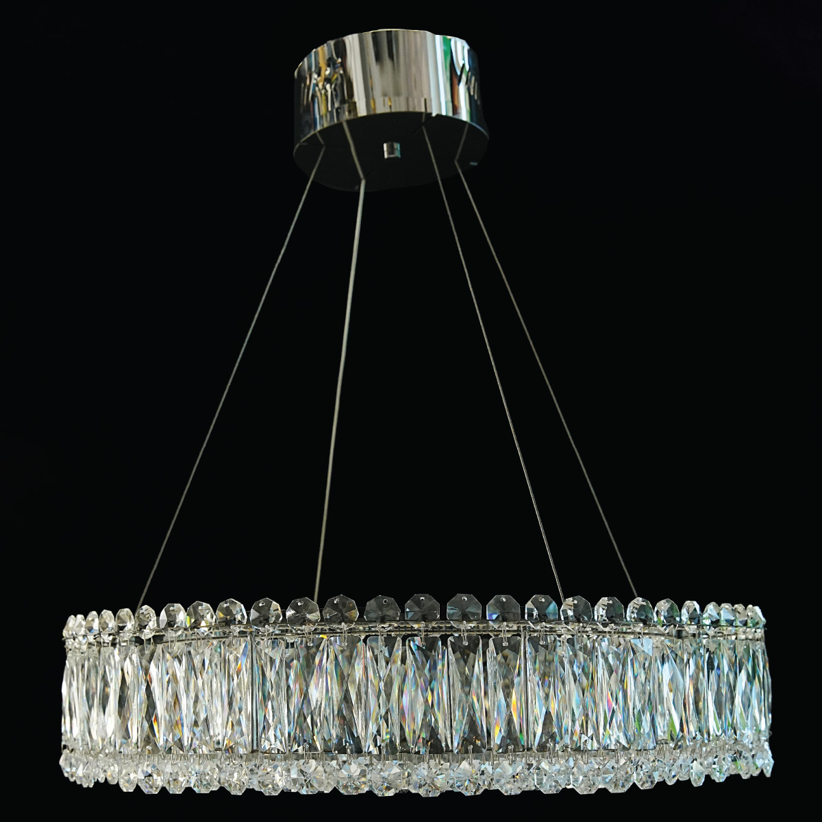 Crystal Hanging Light Silver (600mm)
