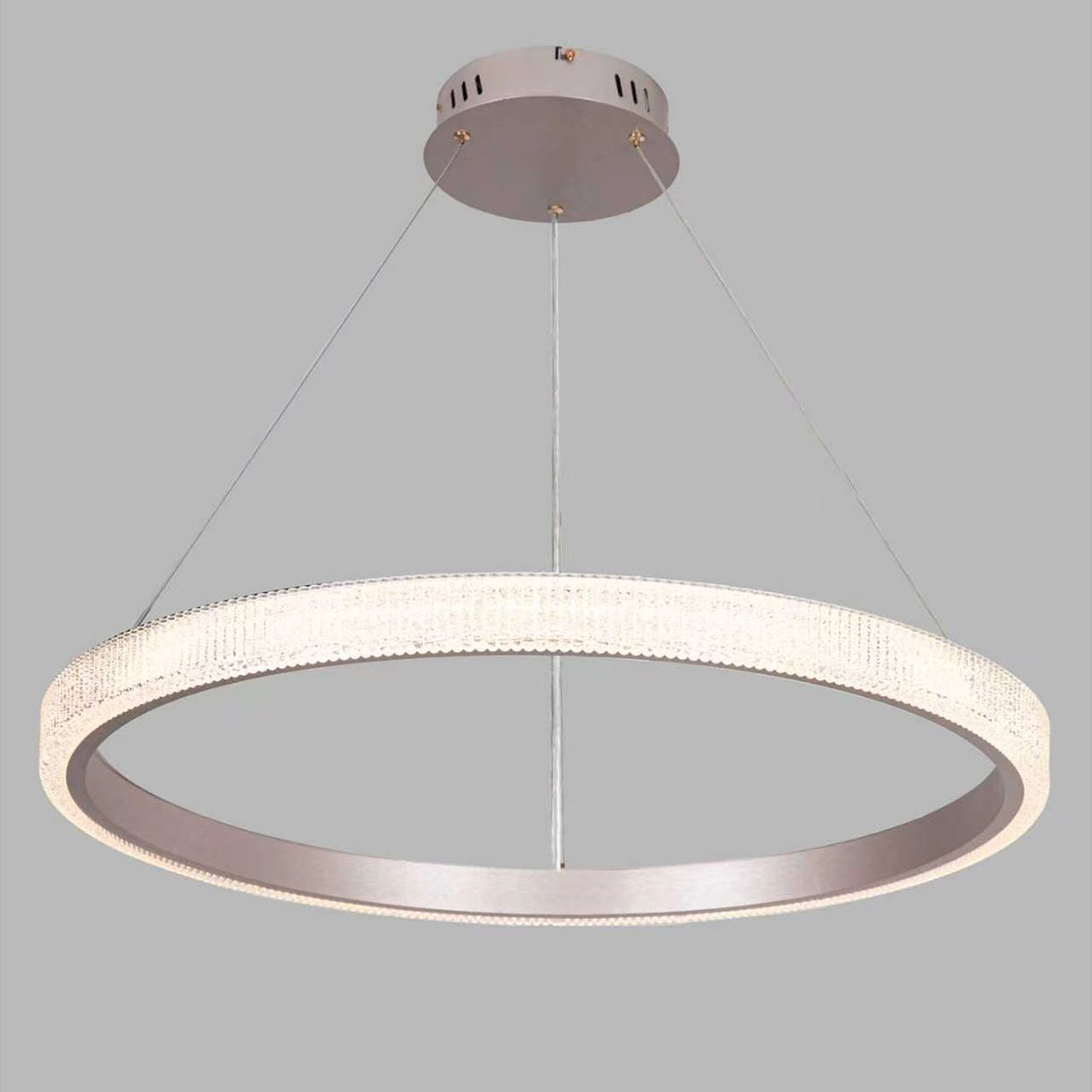 Led Modern Hanging Light 3000-6500K Gold 60cm
