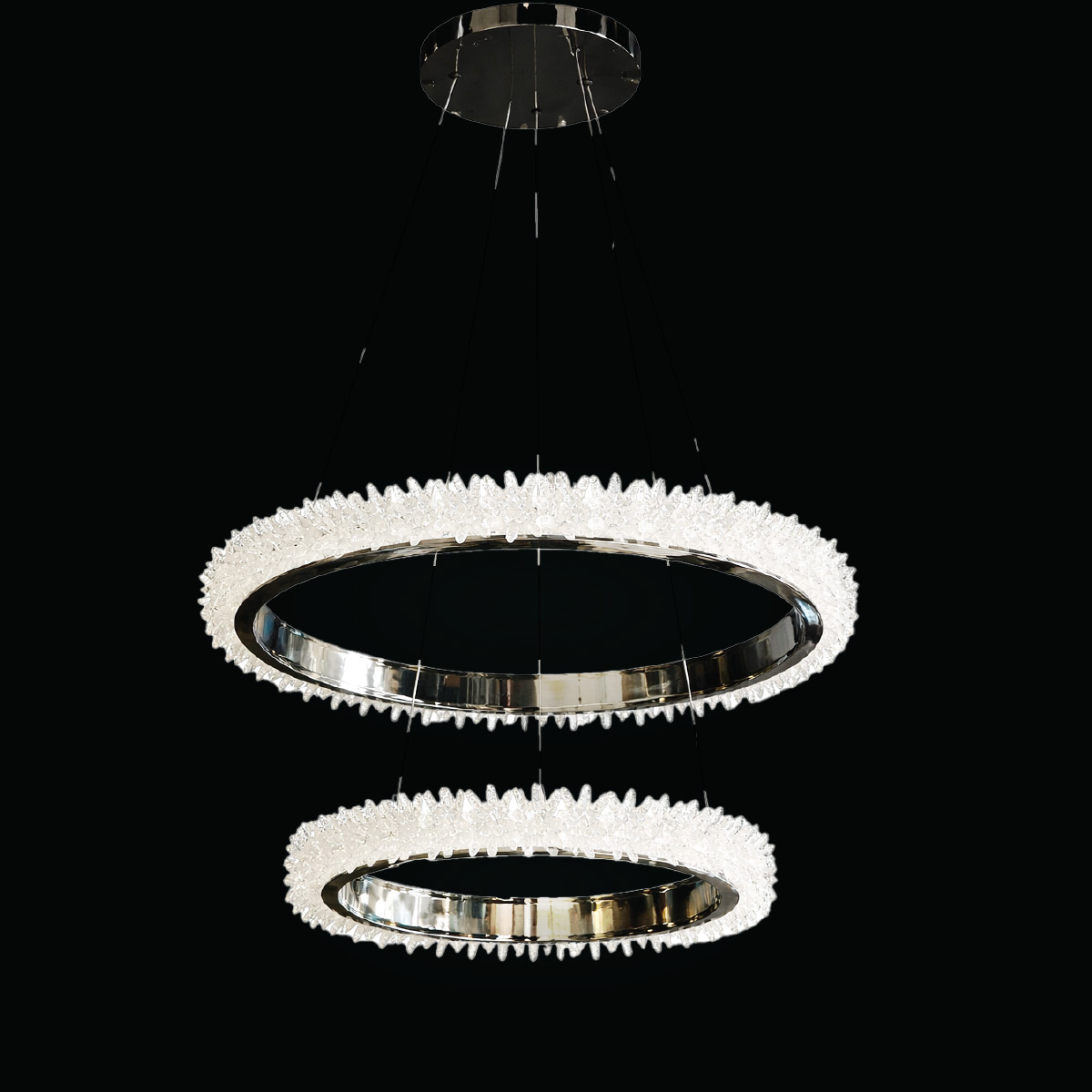 Led Modern Hanging Light 3000-6500K 60+40cm