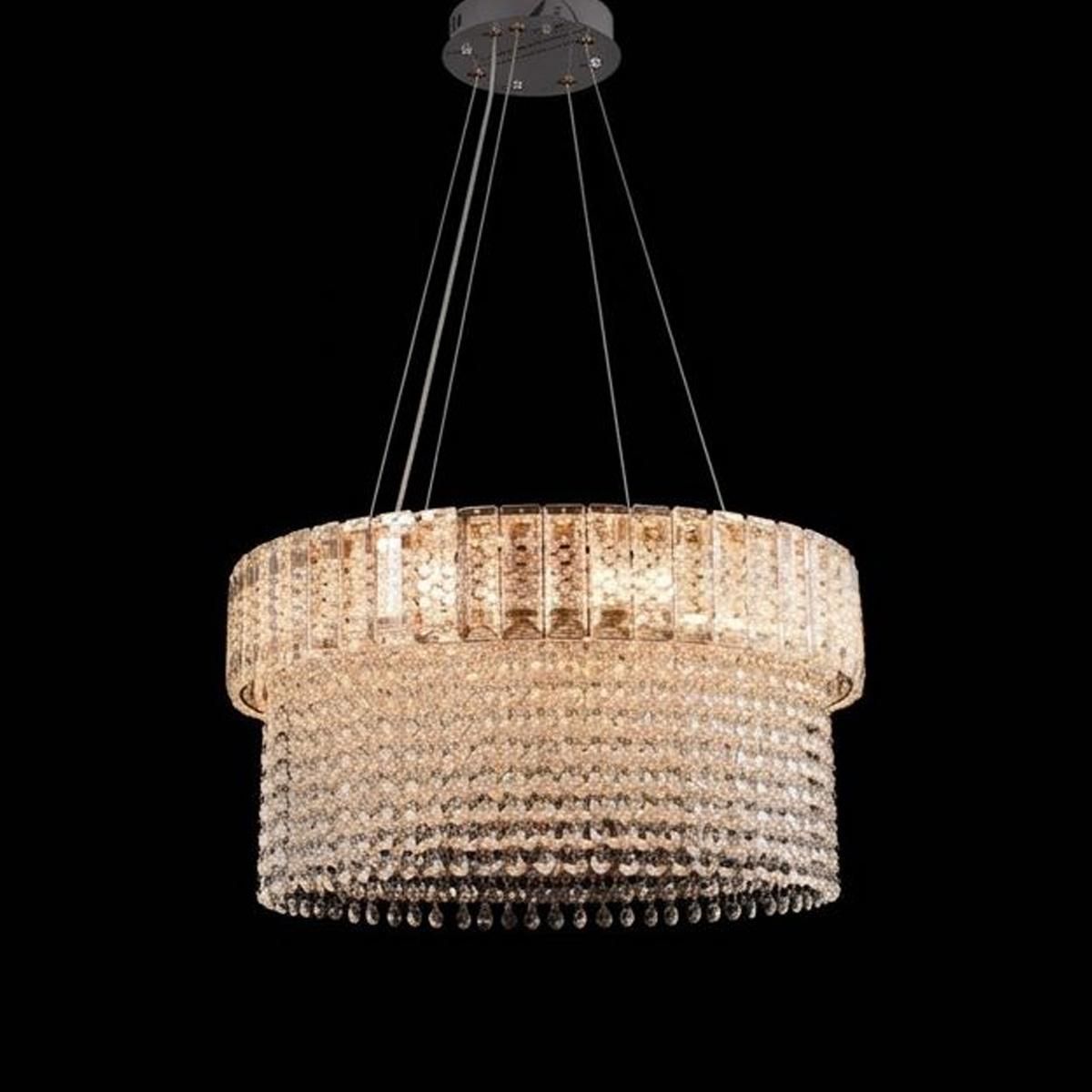 Crystal Hanging Light Golden