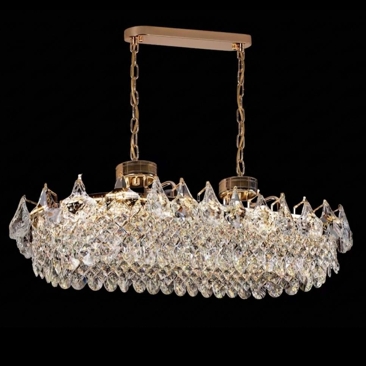 Crystal Hanging LED Light 930x380x330mm