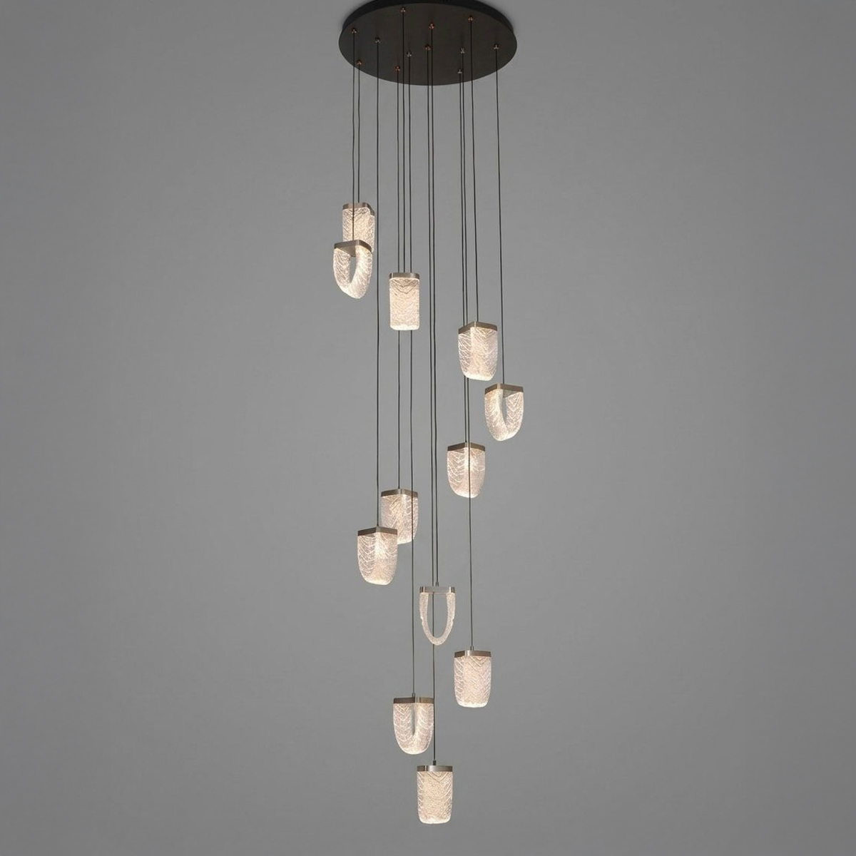 Modern Hanging LED Light With 12 Lights