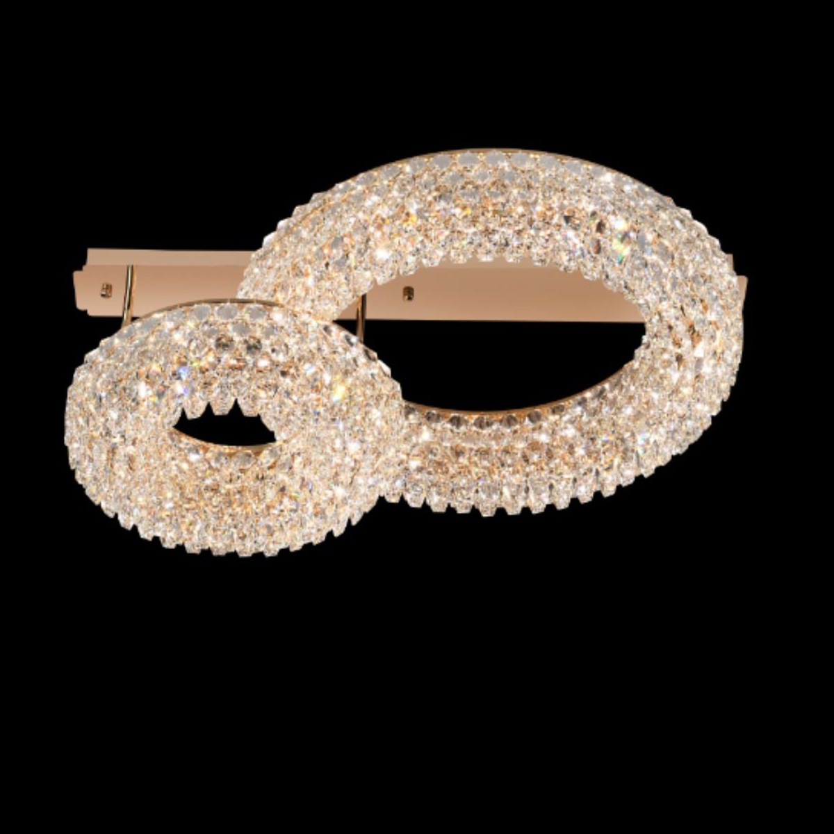 Crystal Ceiling Light Golden