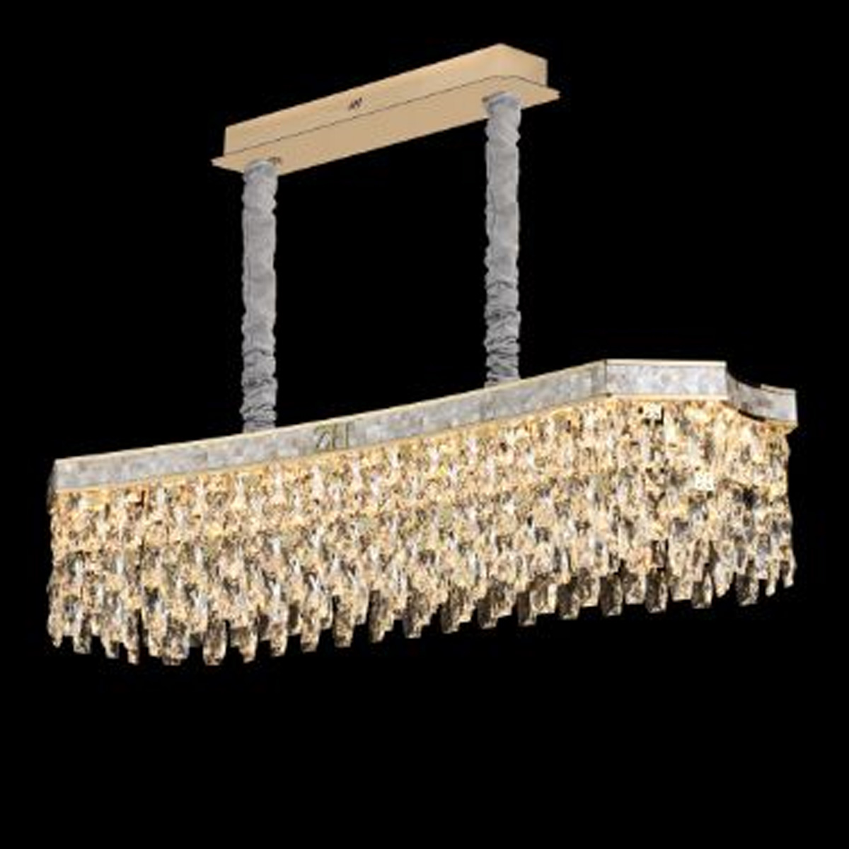 Crystal Hanging Light Golden