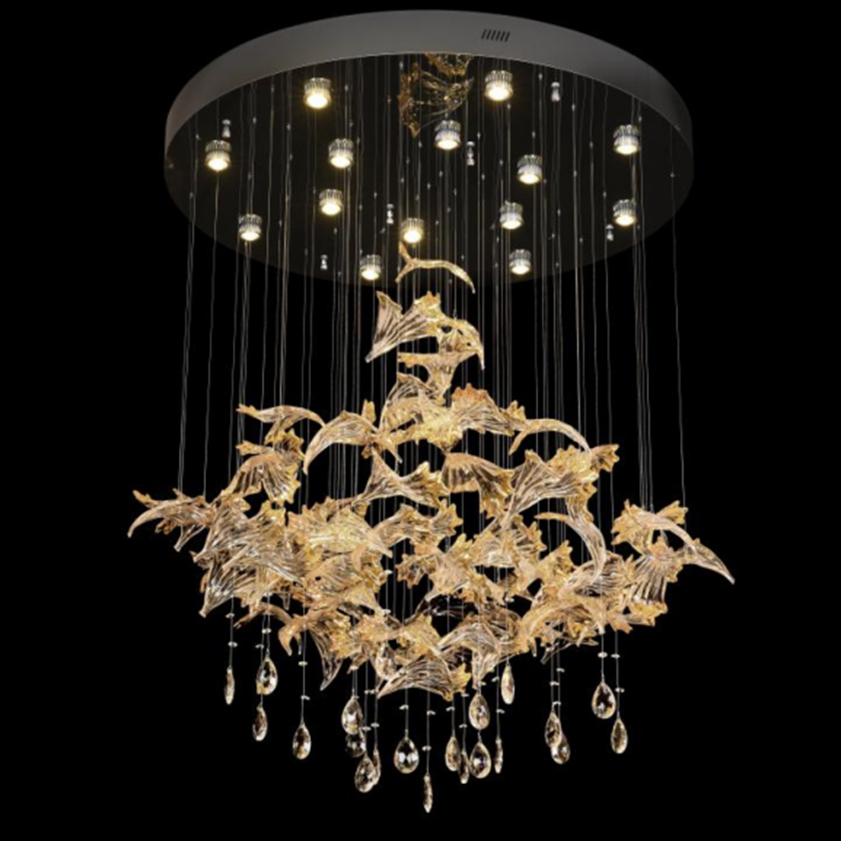 Modern Ceiling Light Gold D1200xH1500 | Lights | Indoor Lights | Chandeliers Modern Ceiling Light Gold D1200xH1500 | Lights | Indoor Lights | Chandeliers